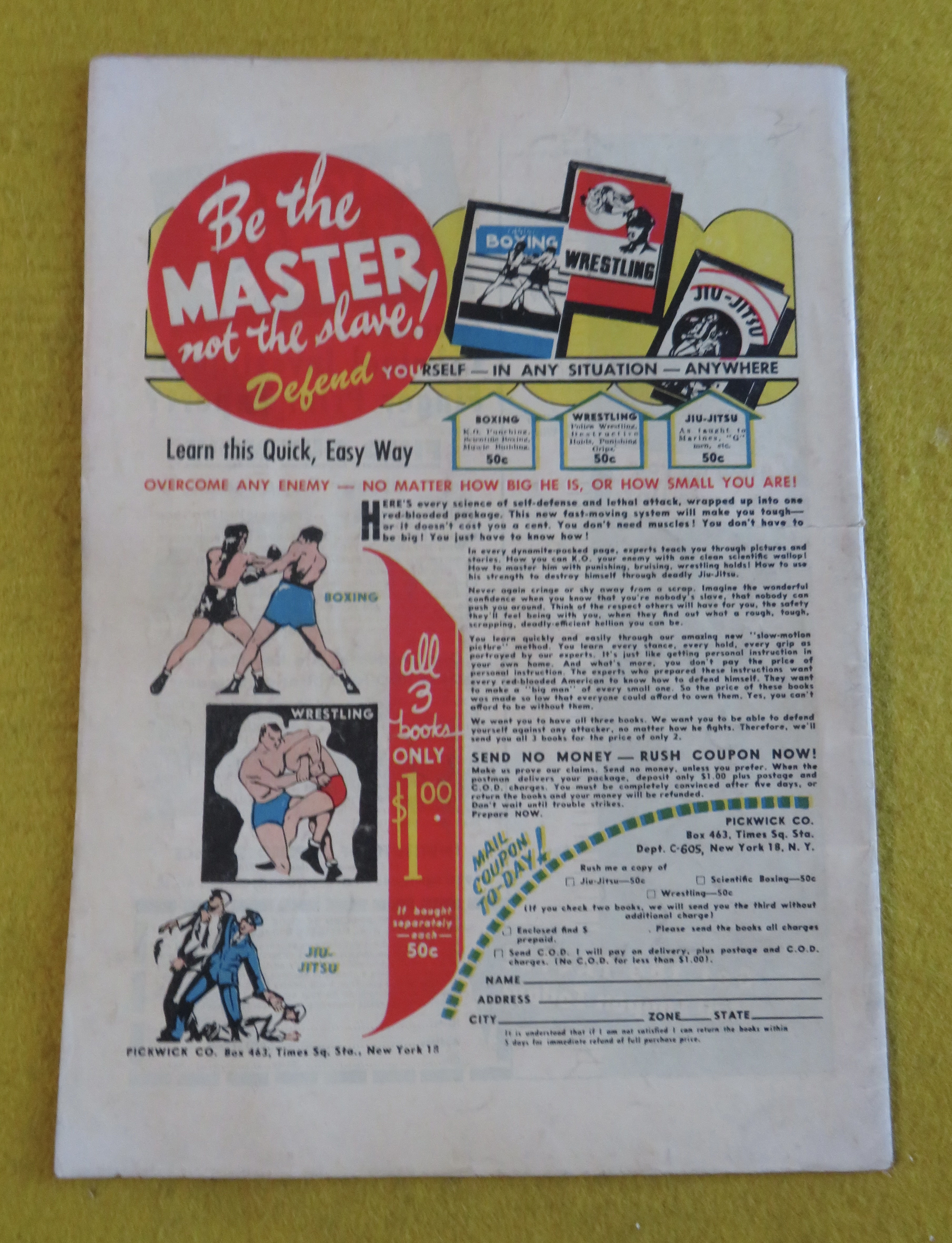 Police Lineup Comic August 1951 The Lineup