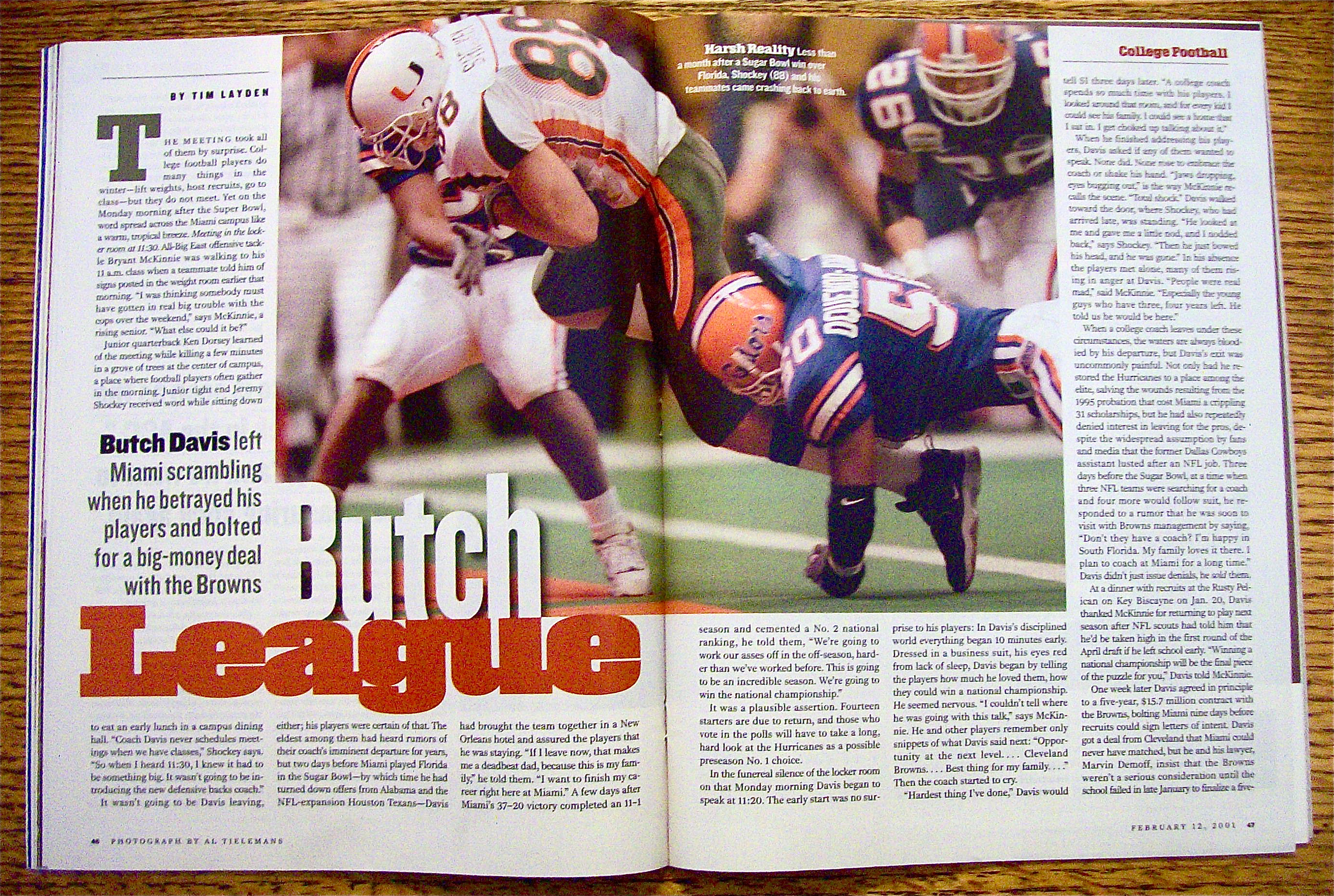 Sports Illustrated Magazine February 12, 2001 Mark C.