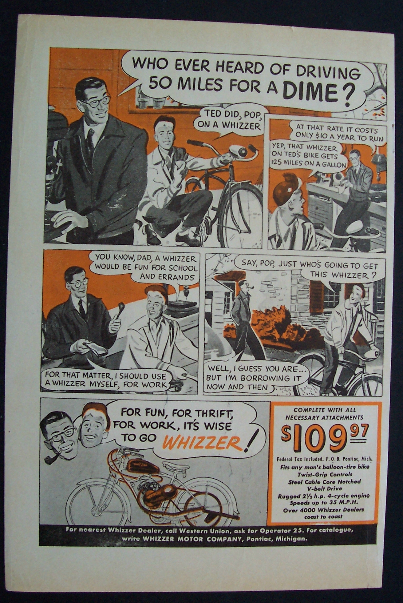 1949  Whizzer  Motor  Company
