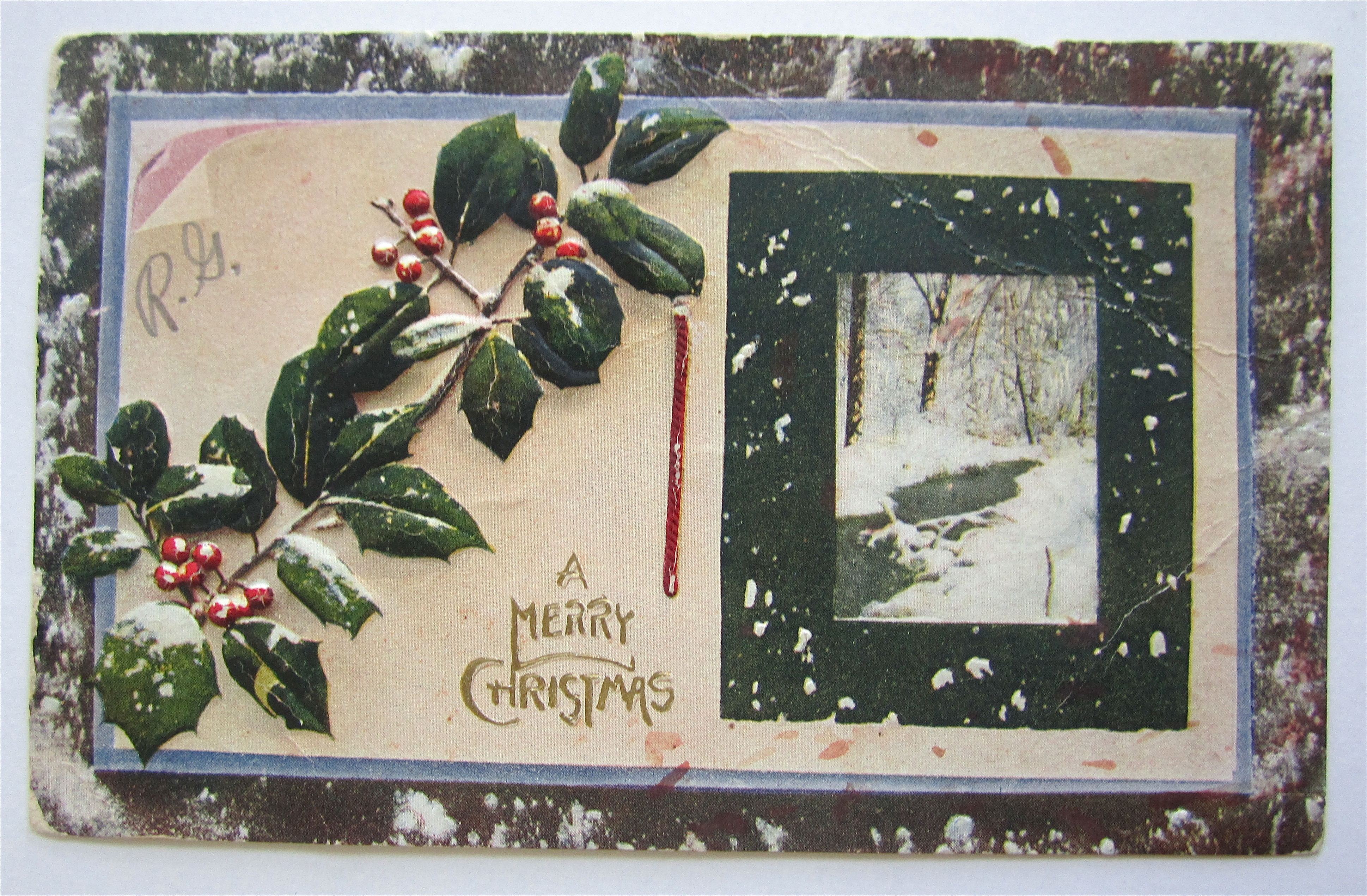 A Merry Christmas Postcard