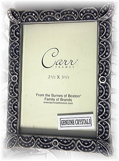 Crystal & Metal Burns Of Boston Picture Frame