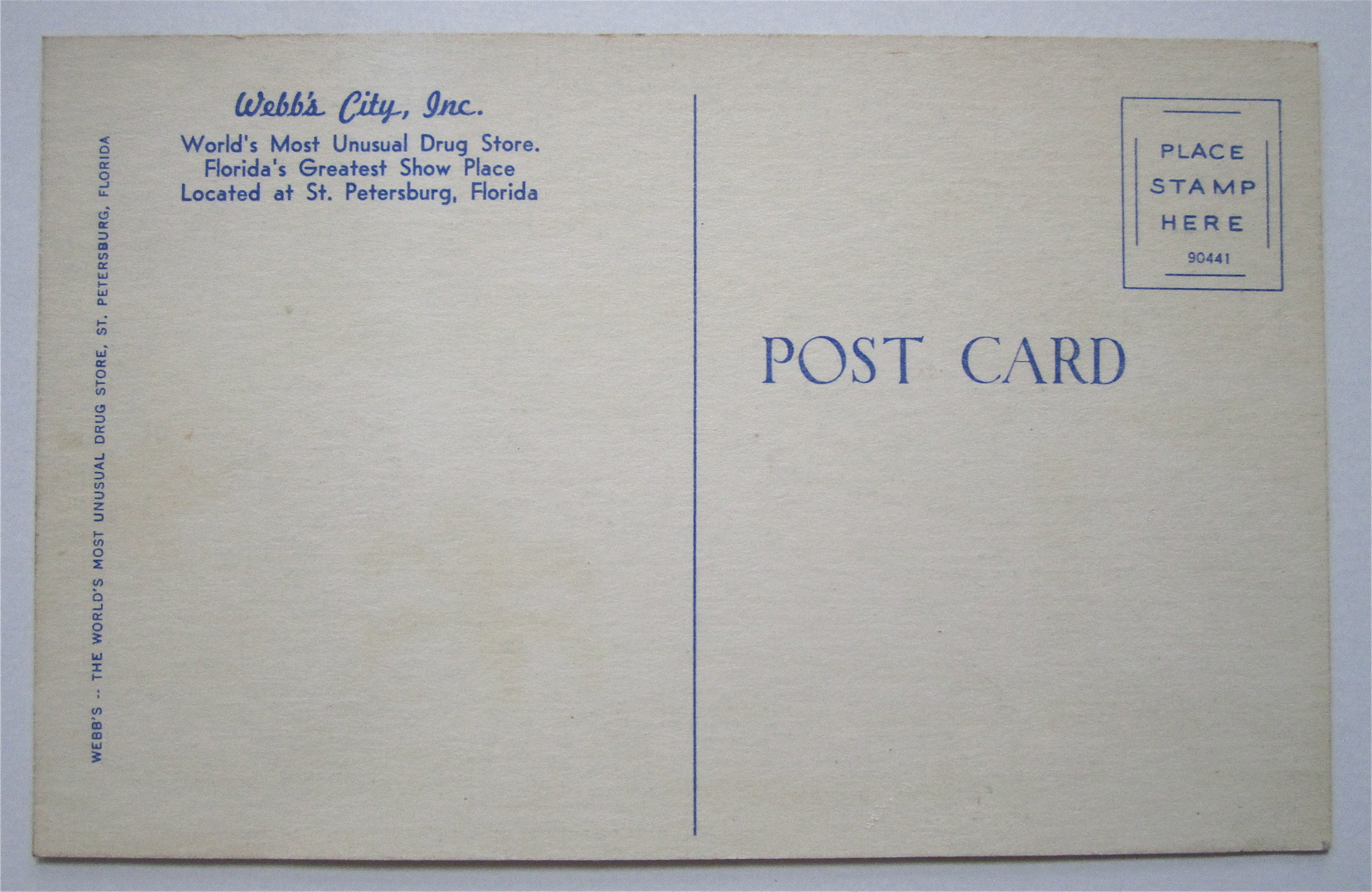 Webb's City, St. Petersburg, Florida Postcard