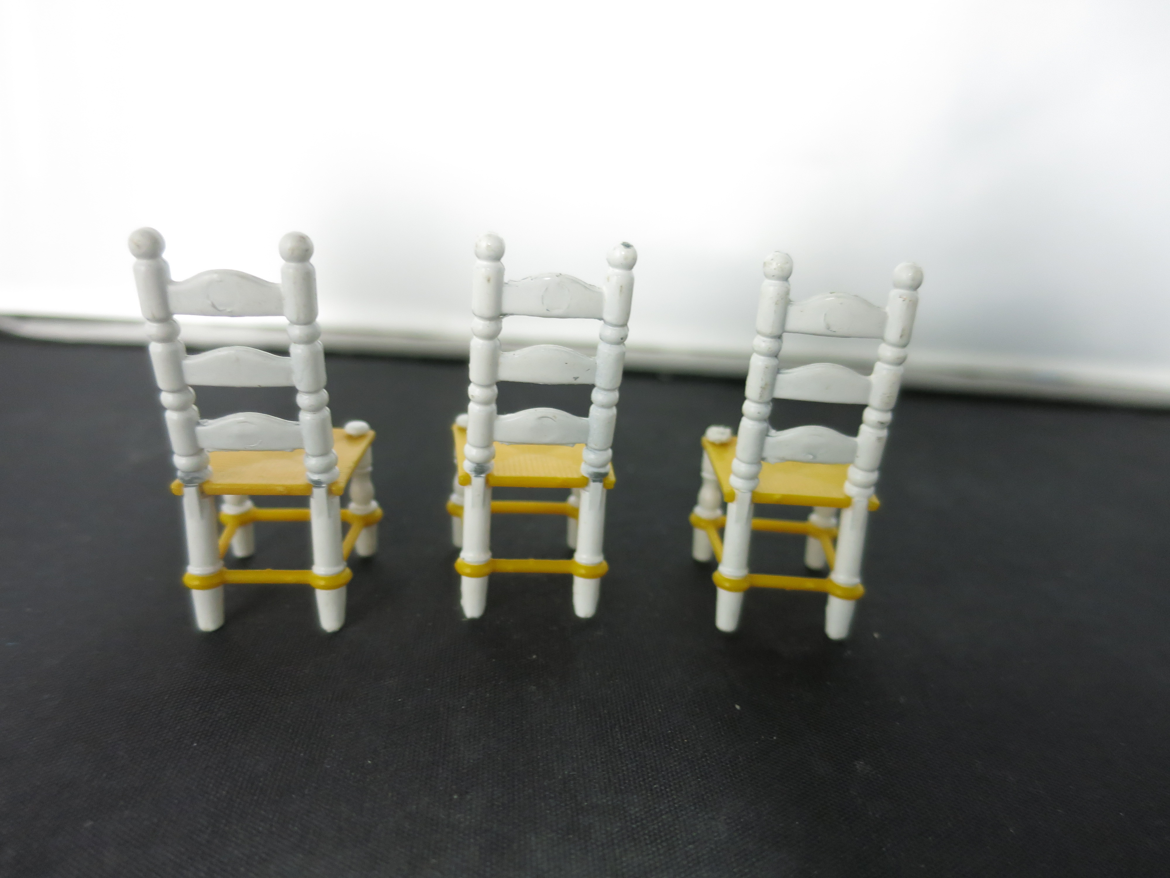 Littles Family Doll House Kitchen Chairs Set of 3