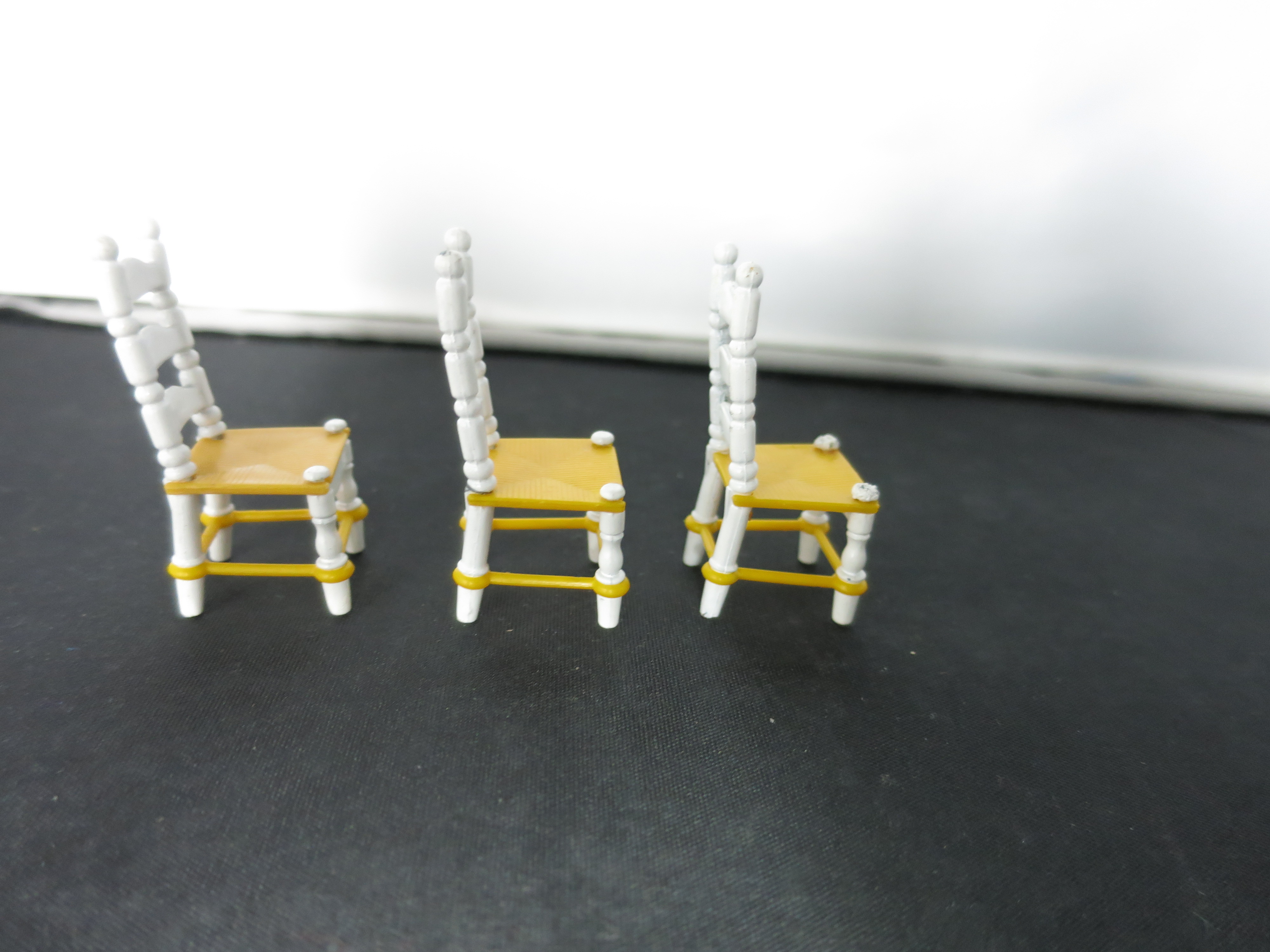 Littles Family Doll House Kitchen Chairs Set of 3