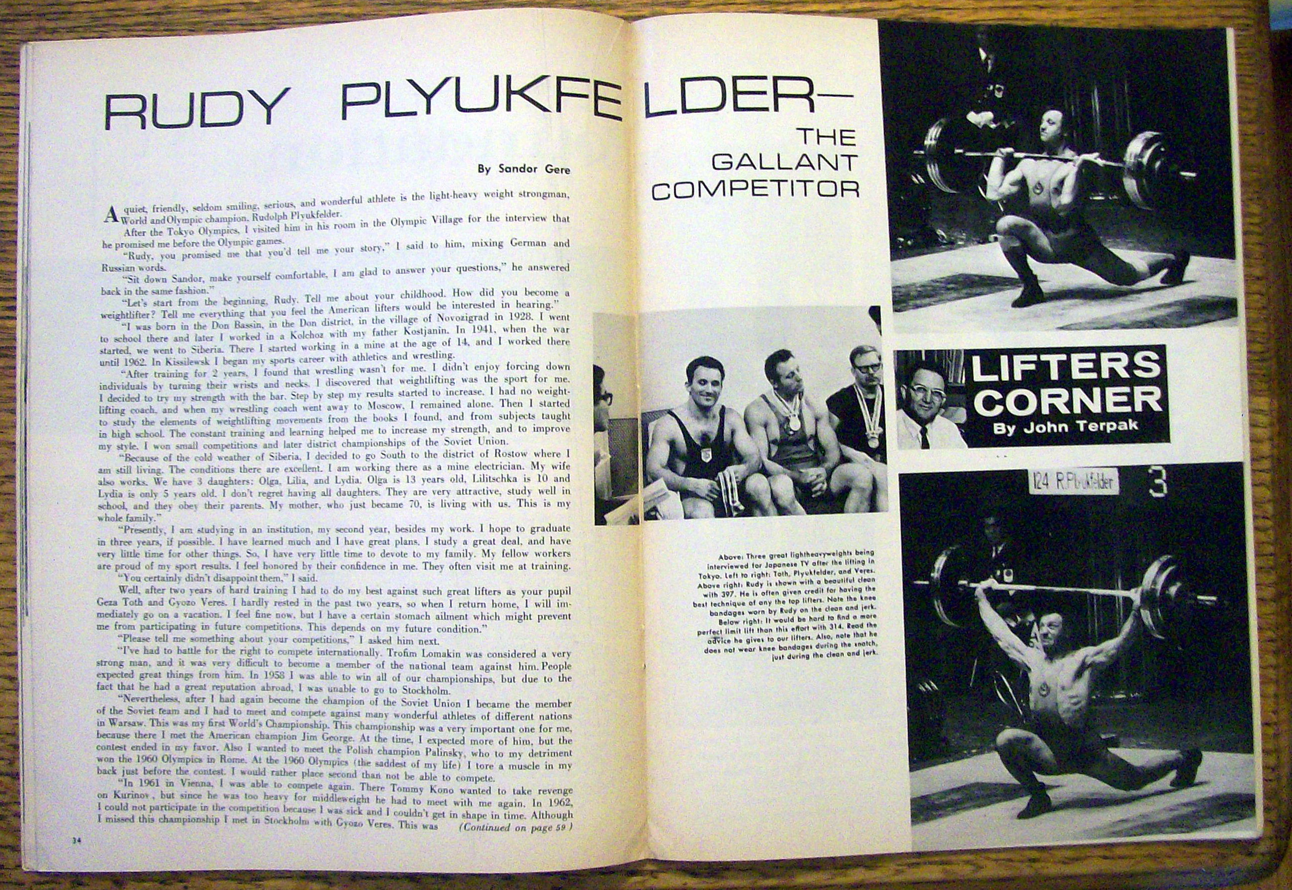 Strength & Health Magazine-April 1966-Bill Parker