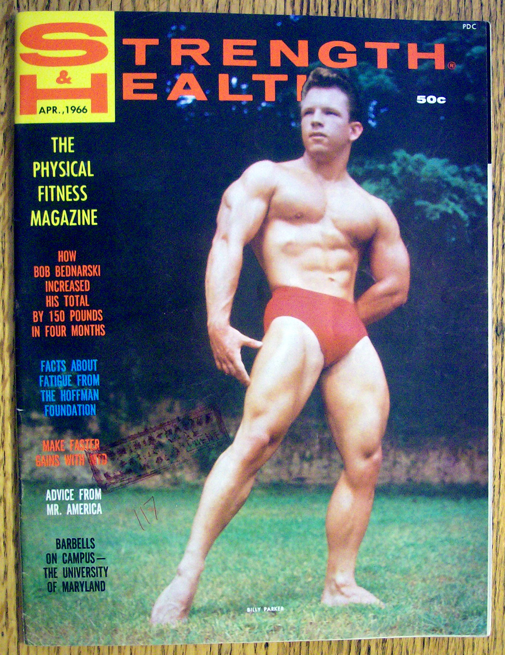 Strength & Health Magazine-April 1966-Bill Parker