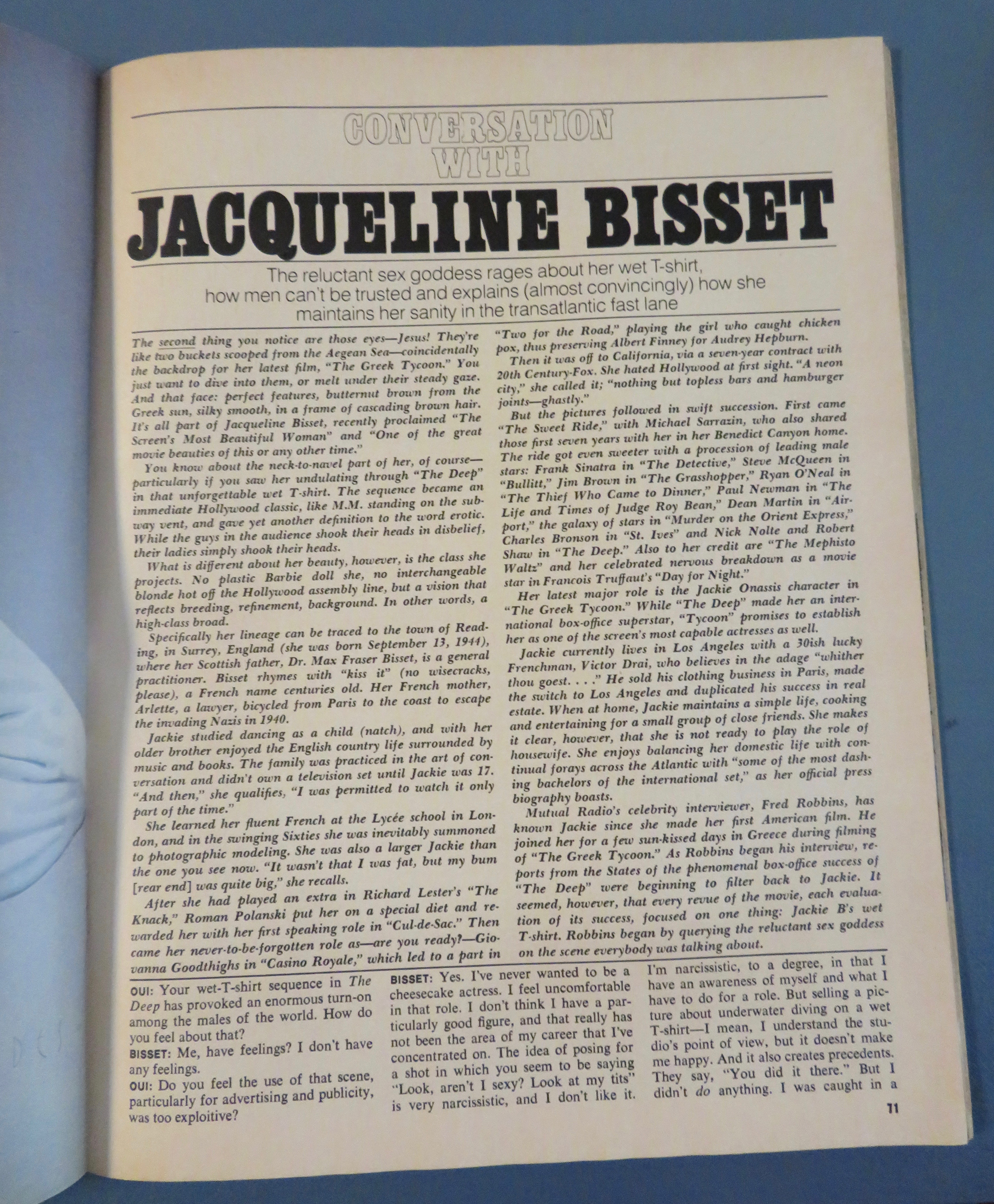 Oui Magazine January 1978 Eve