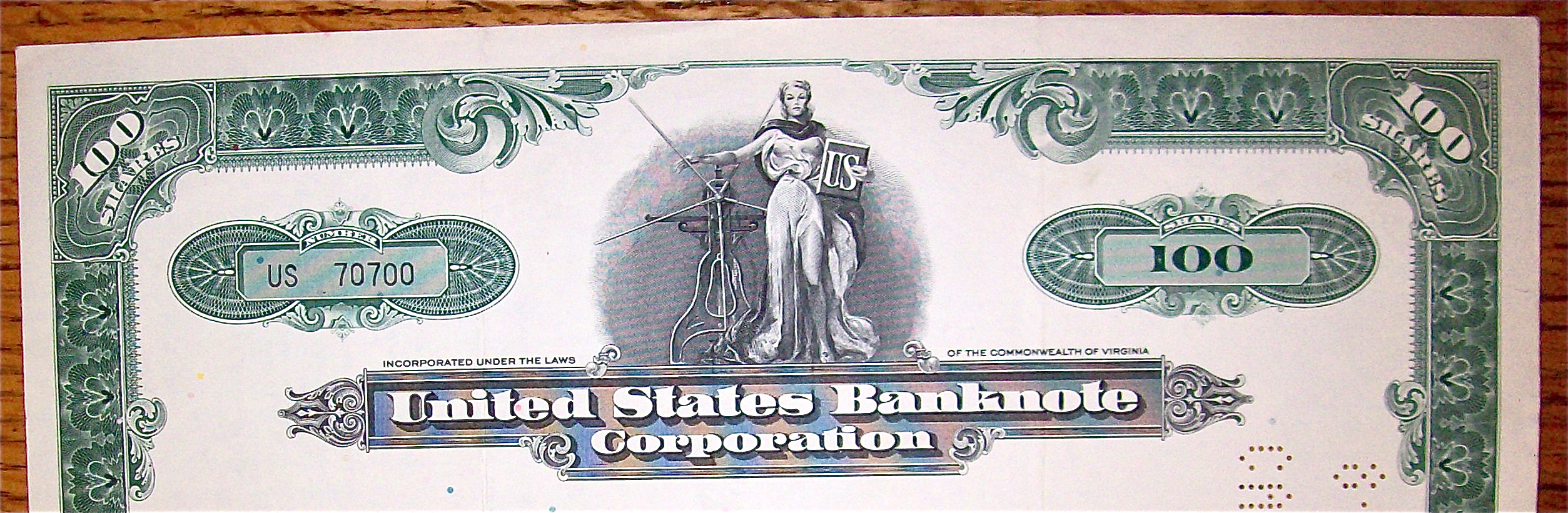 1974 United States Banknote Corporation