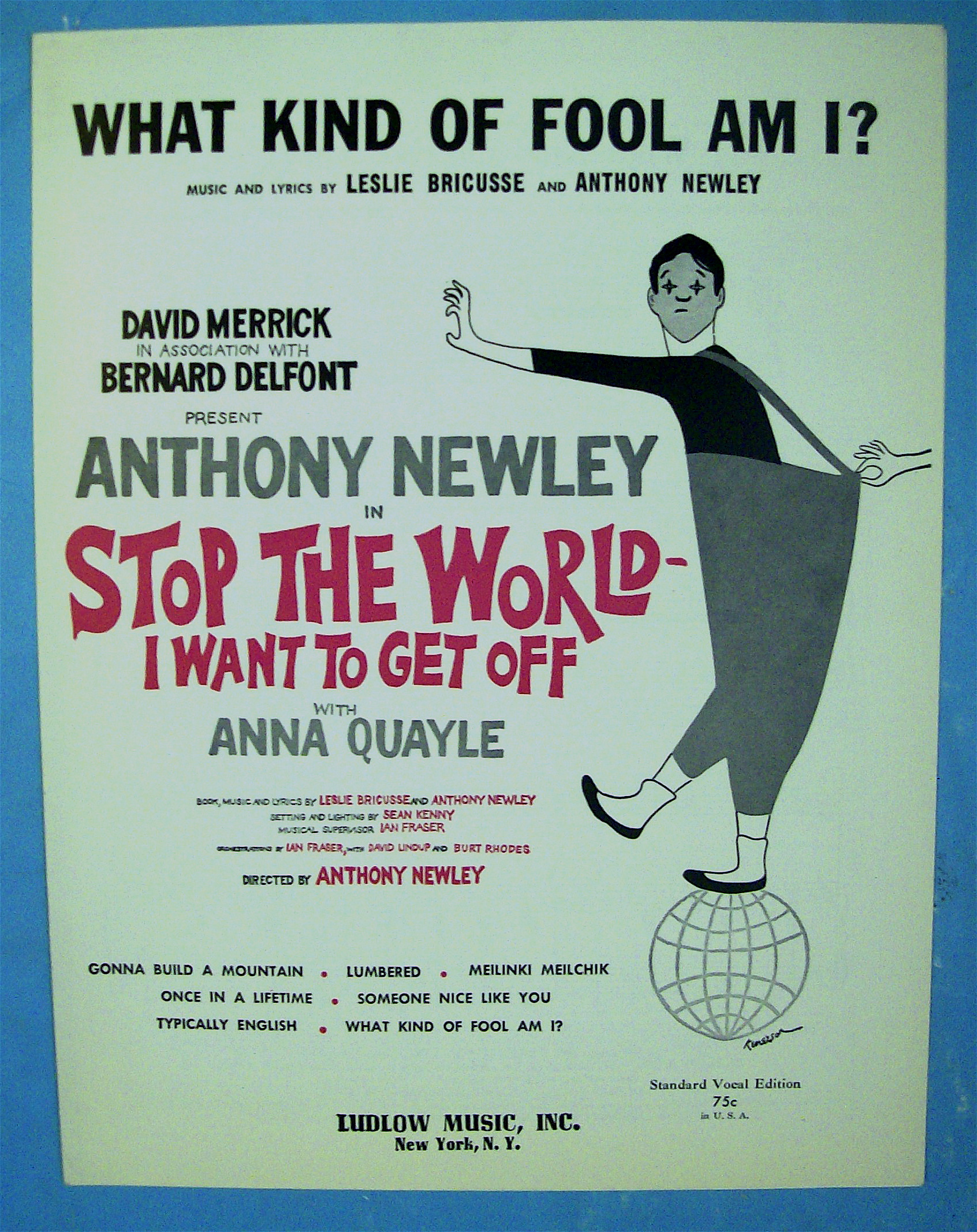 Sheet Music For 1961 What Kind Of Fool Am I