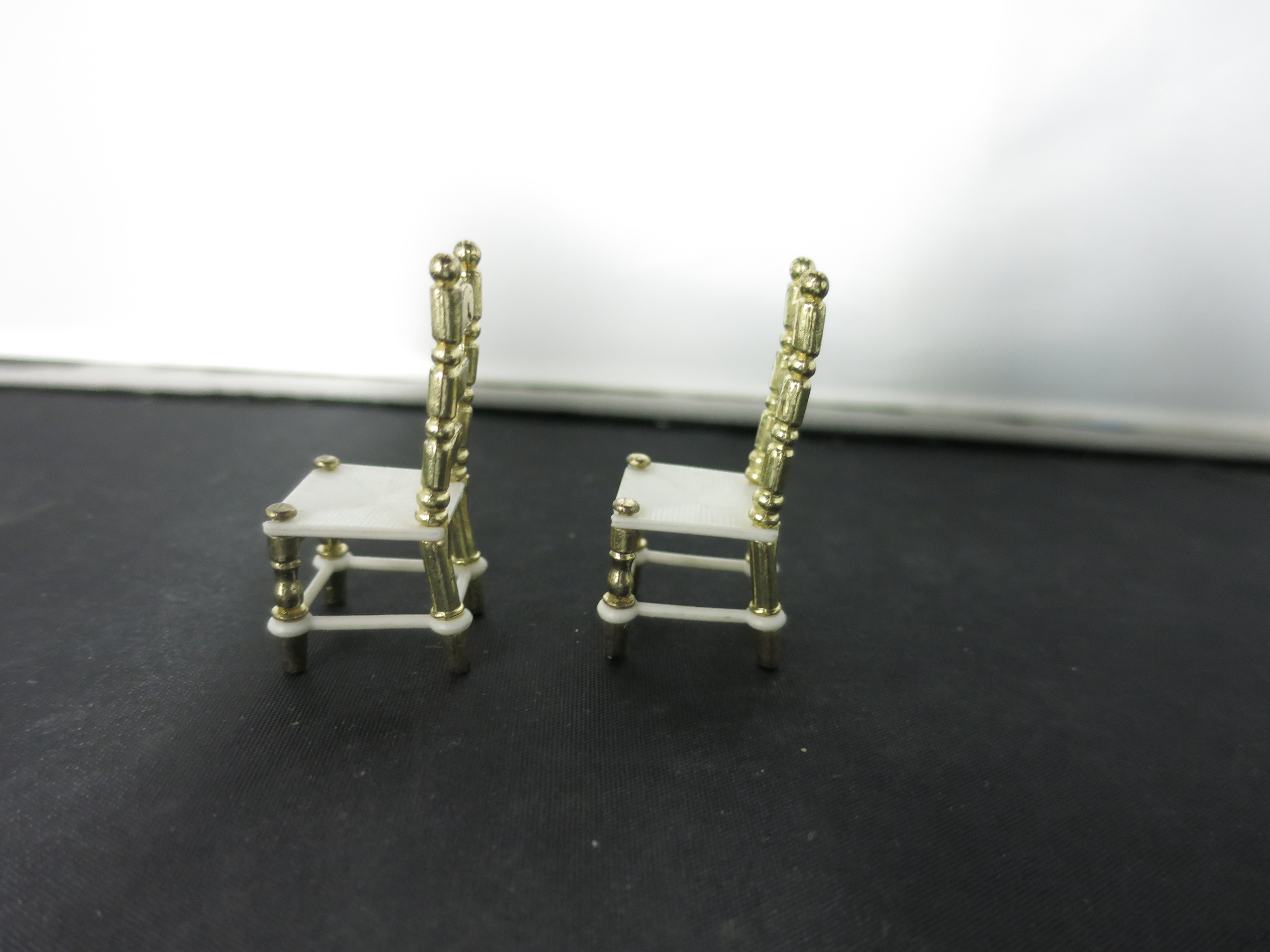 Littles Family Doll House Kitchen Chairs set of 2