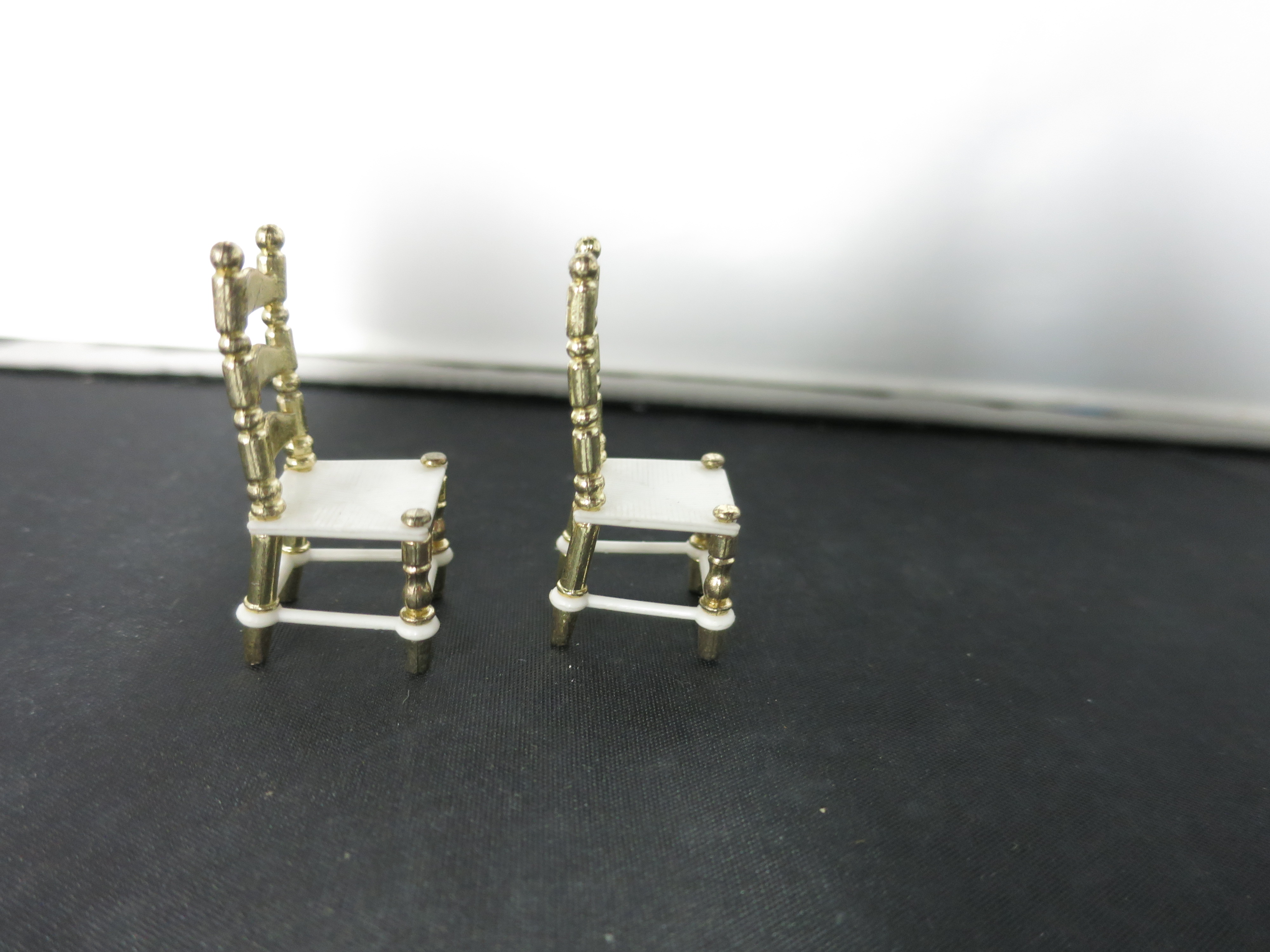 Littles Family Doll House Kitchen Chairs set of 2