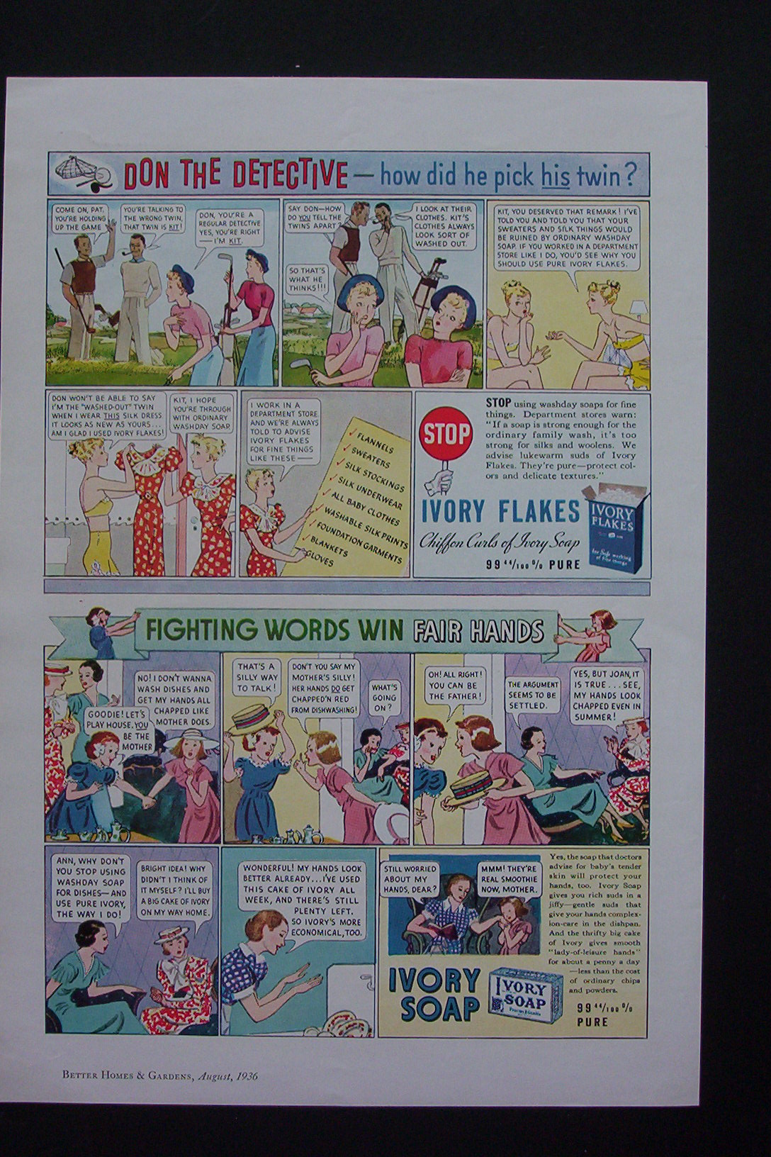 1936 Ivory Flakes & Soap with Don The Detective