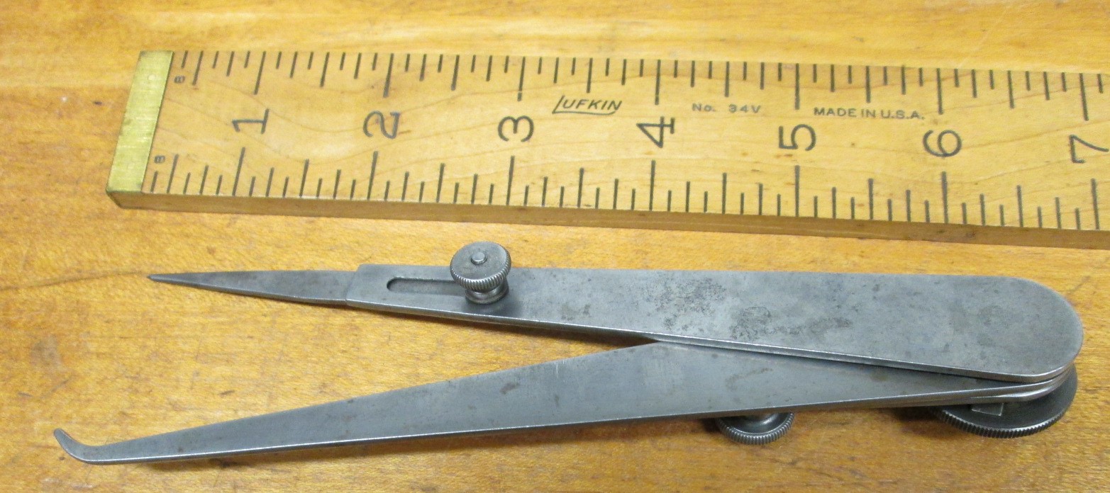 Starrett Hermaphrodite Caliper No. 42 Lock-Joint-6 inch