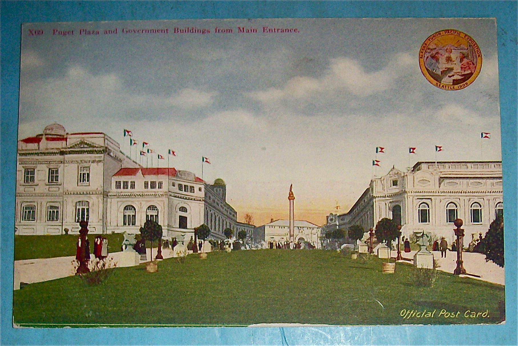 Puget Plaza And Government Buildings Postcard