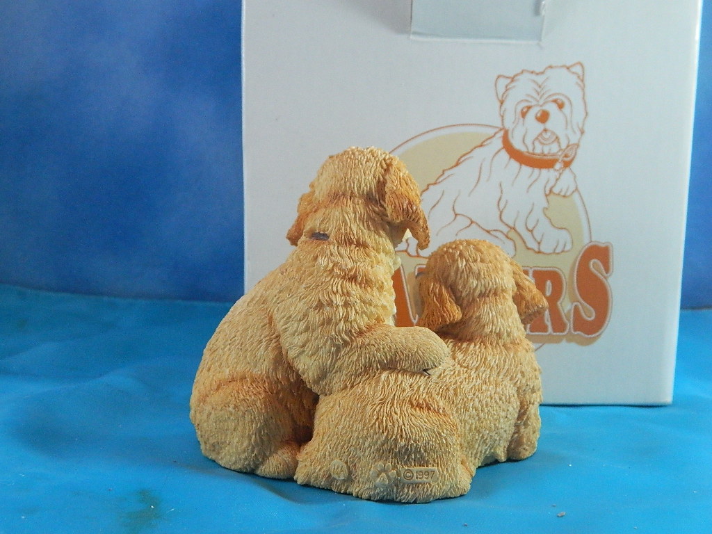 Barkers by Paw Prints Golden Retriever Puppy Pair