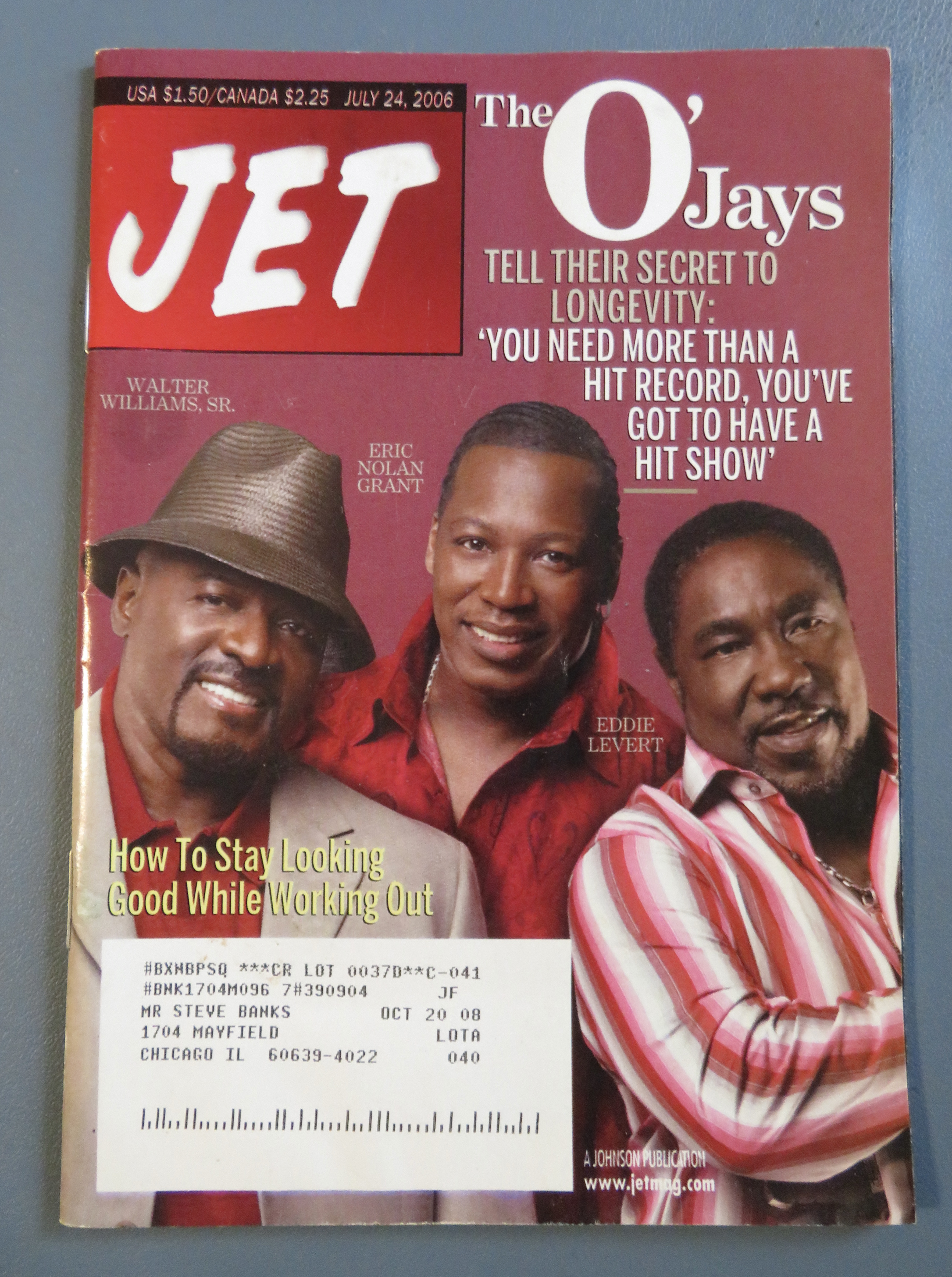 Jet Magazine July 24, 2006 The O' Jays