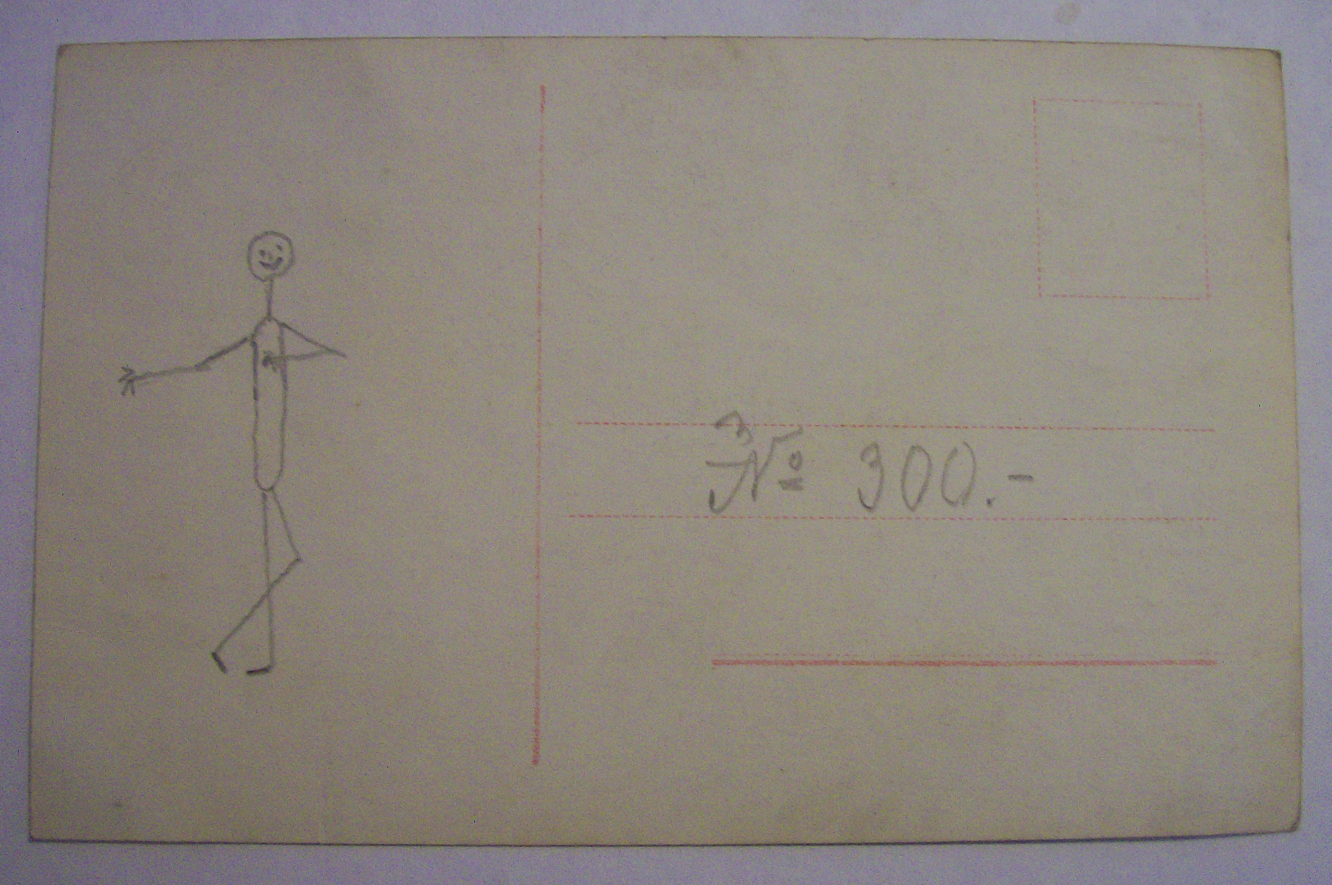 Woman Sitting And Staring Away From Camera Postcard