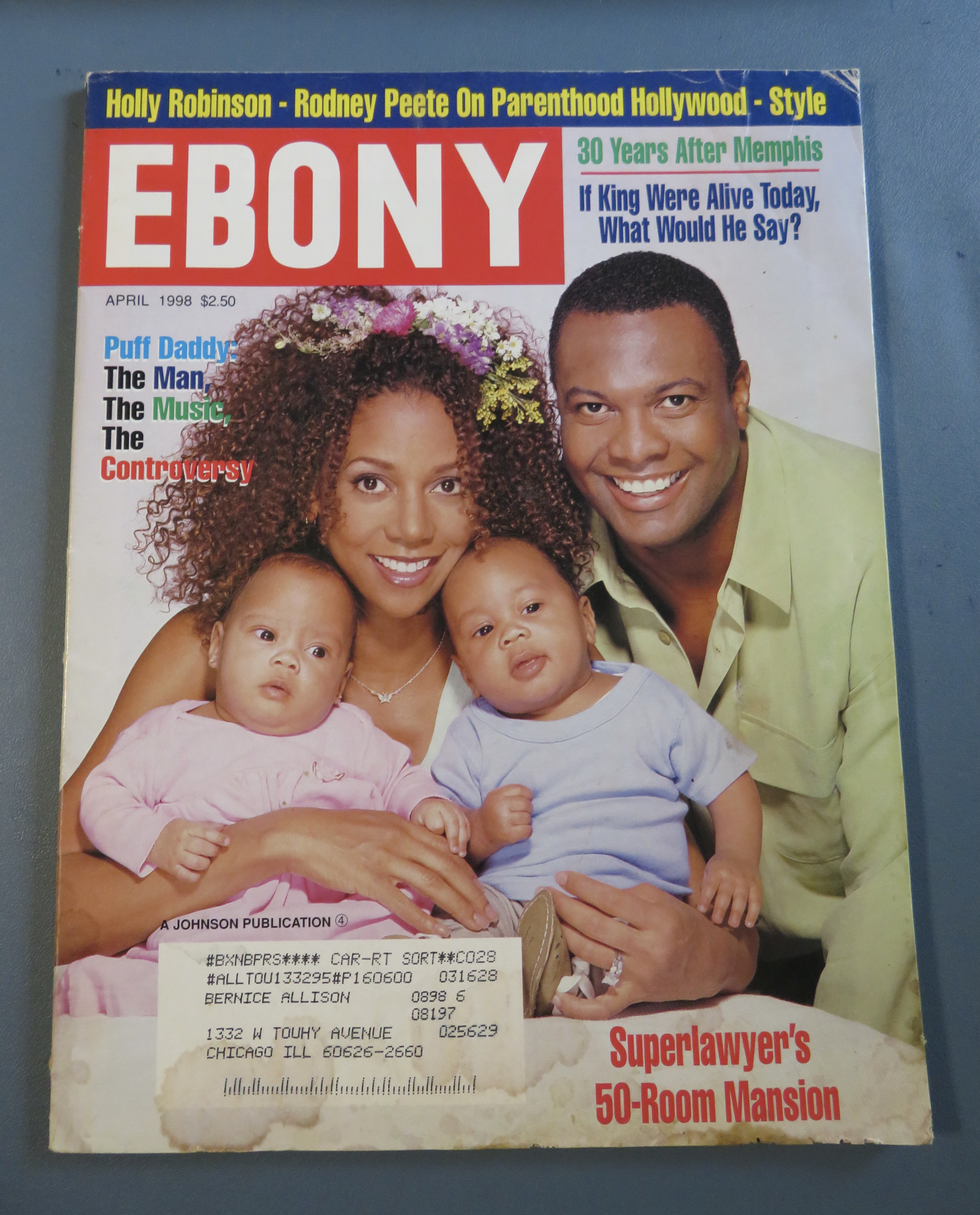 Ebony Magazine April 1998 Holly Robinson