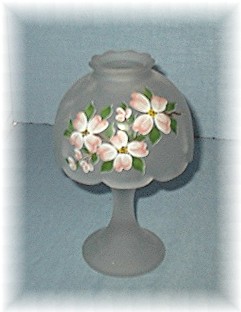 2 Piece Frosted Glass Votive Pedestal Candle