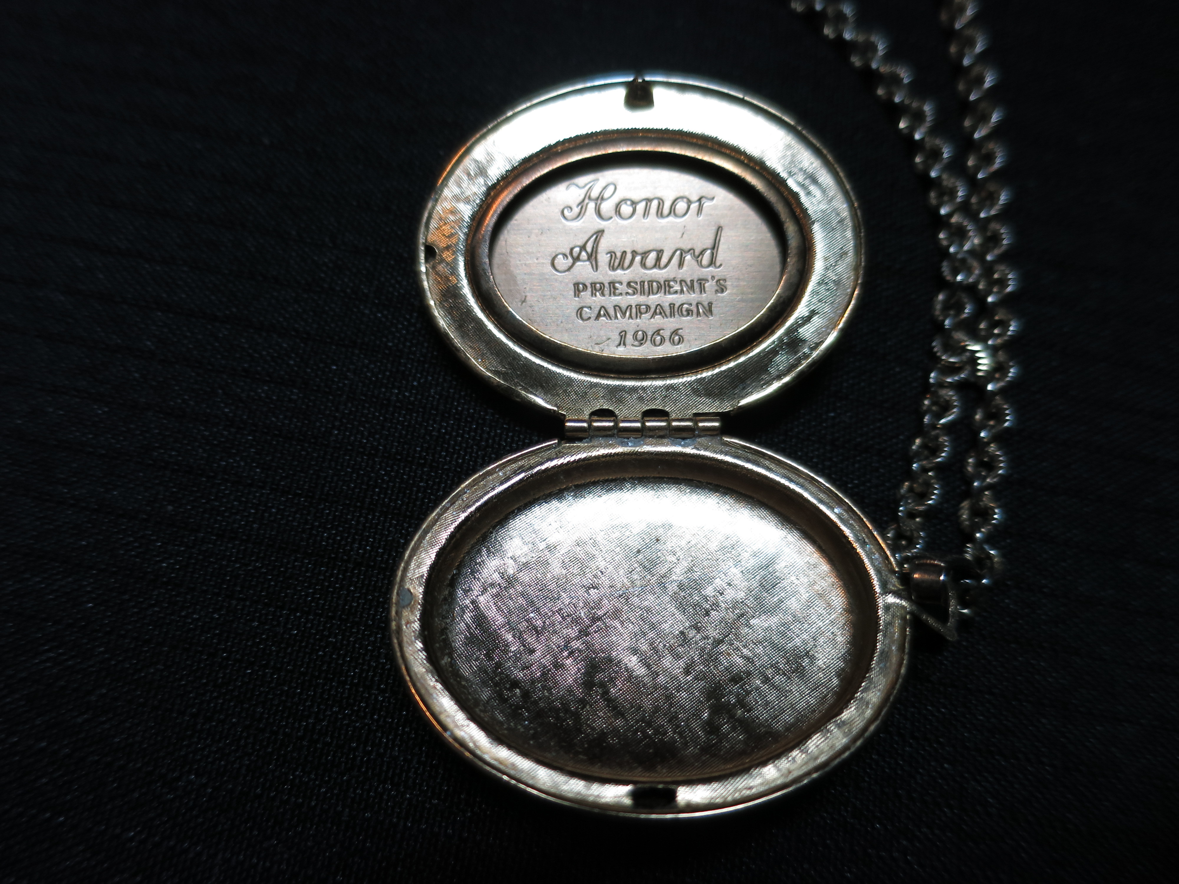 Avon Cameo Necklace Honor Award Presidents Campaign 1966