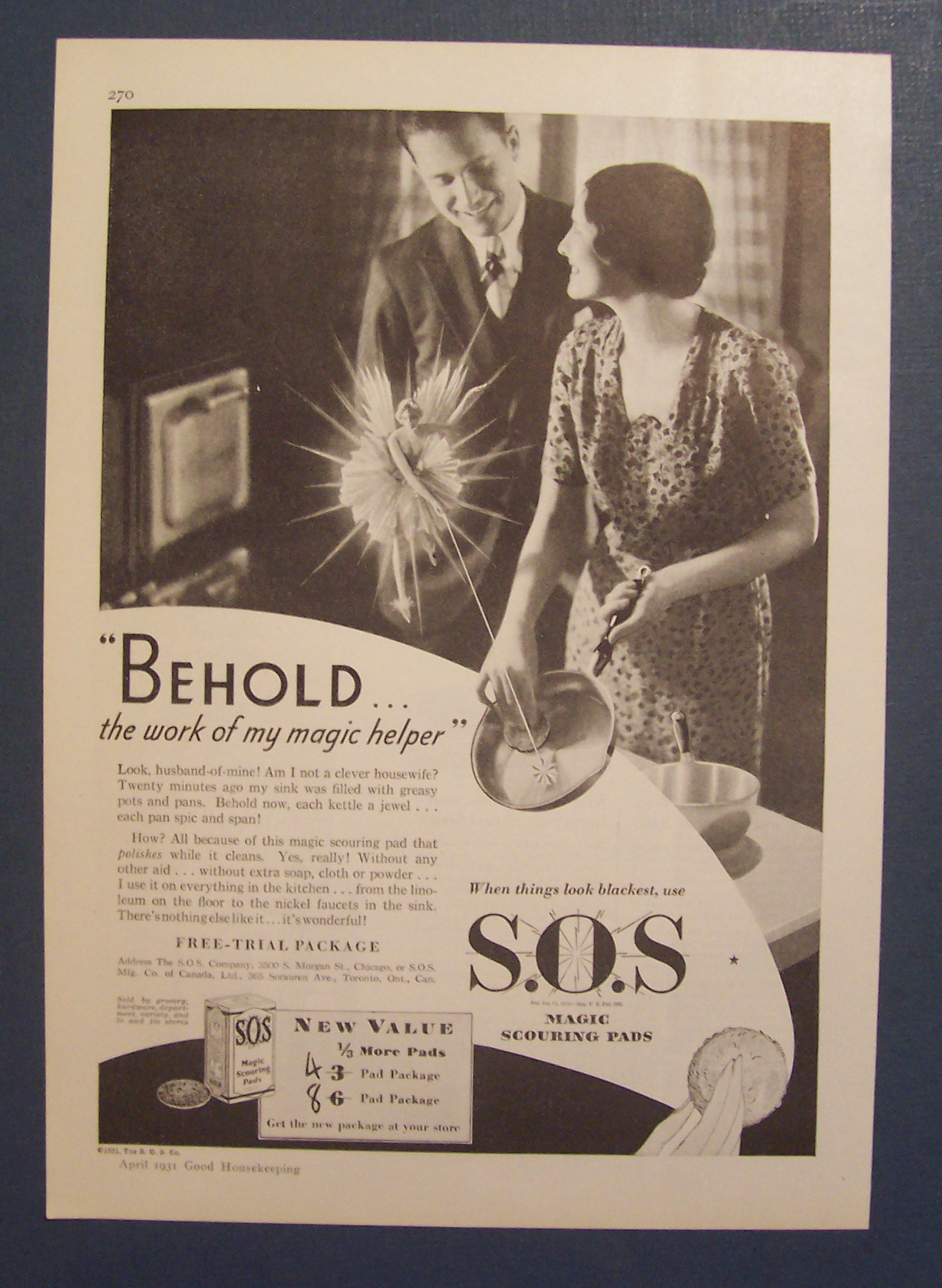 1931 S.O.S. Magic Scouring Pads