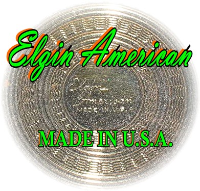 COMPACT Goldtone ELGIN American powder