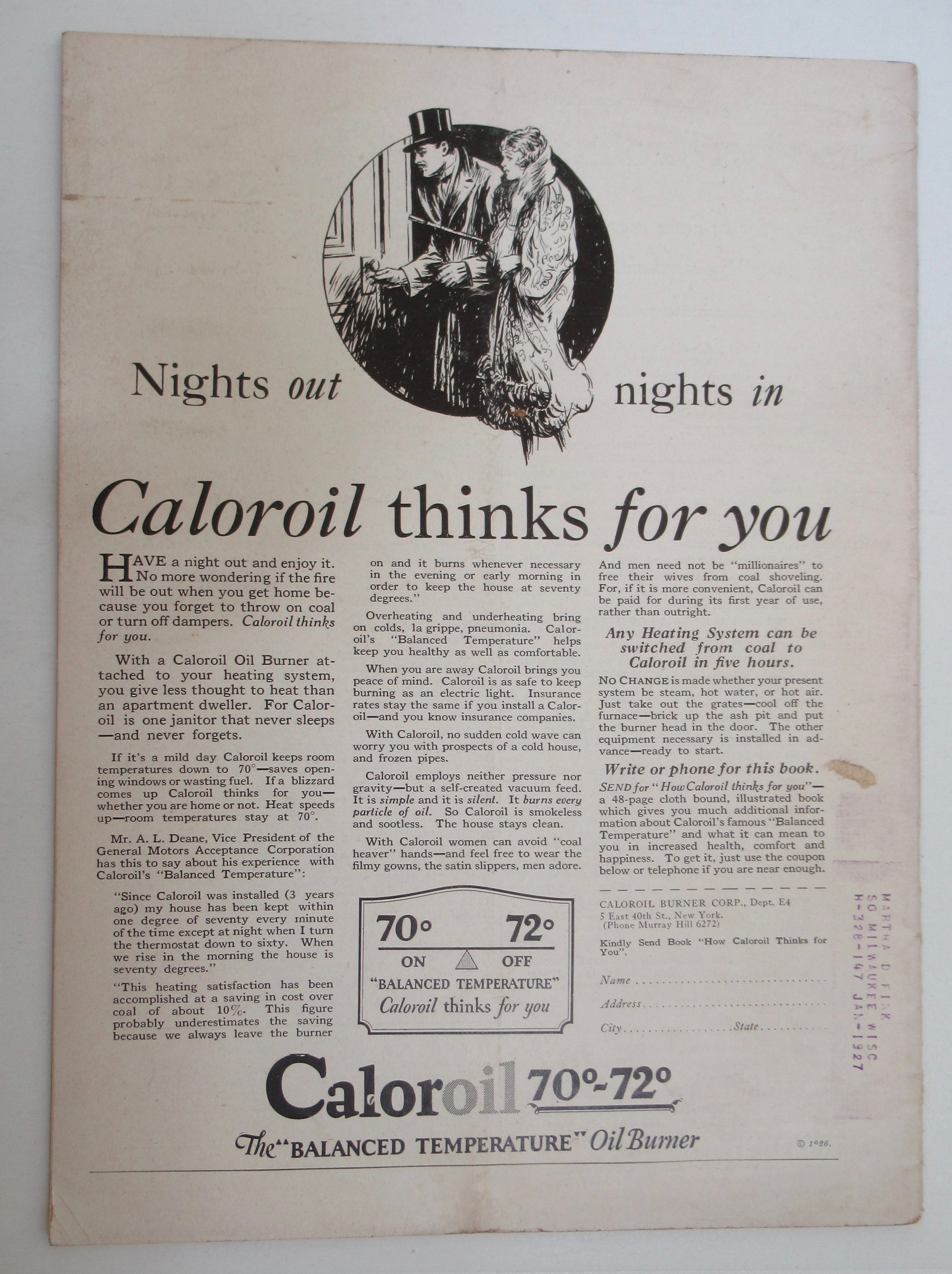 Time Magazine November 1, 1926 Giulio Gatti Casazza