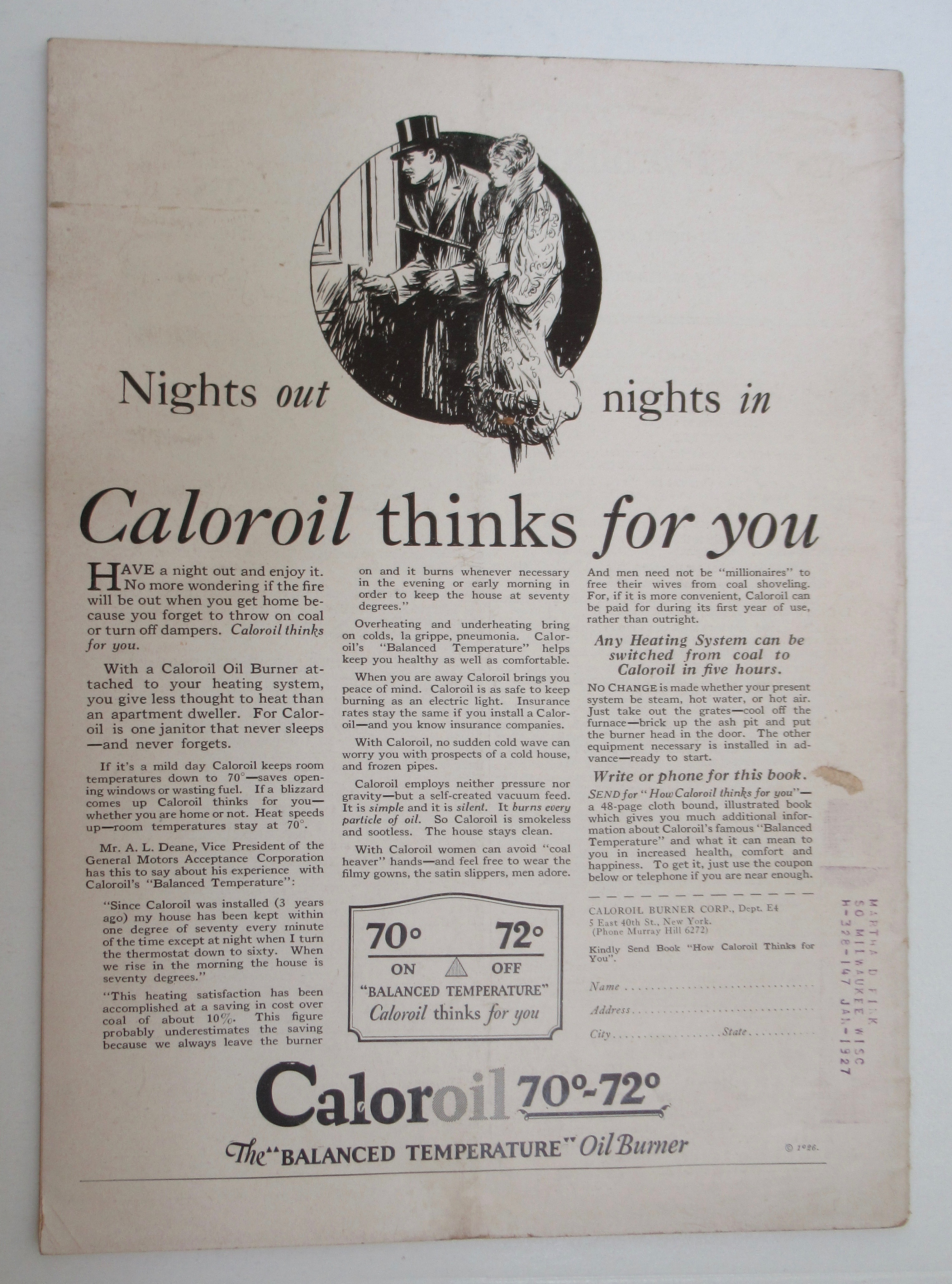 Time Magazine November 1, 1926 Giulio Gatti Casazza