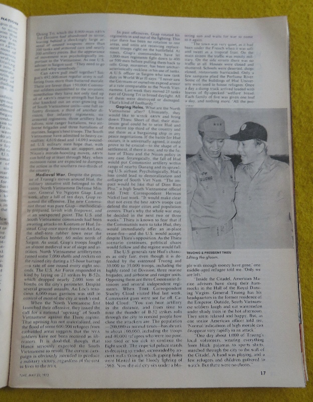 Time Magazine May 22, 1972 Nixon Strikes Back