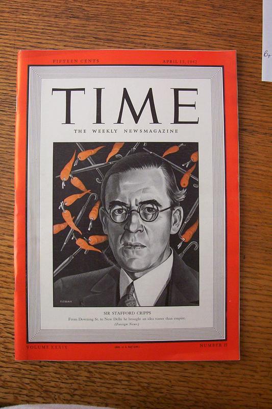 Time Magazine -April 13, 1942 - Sir Stafford Cripps