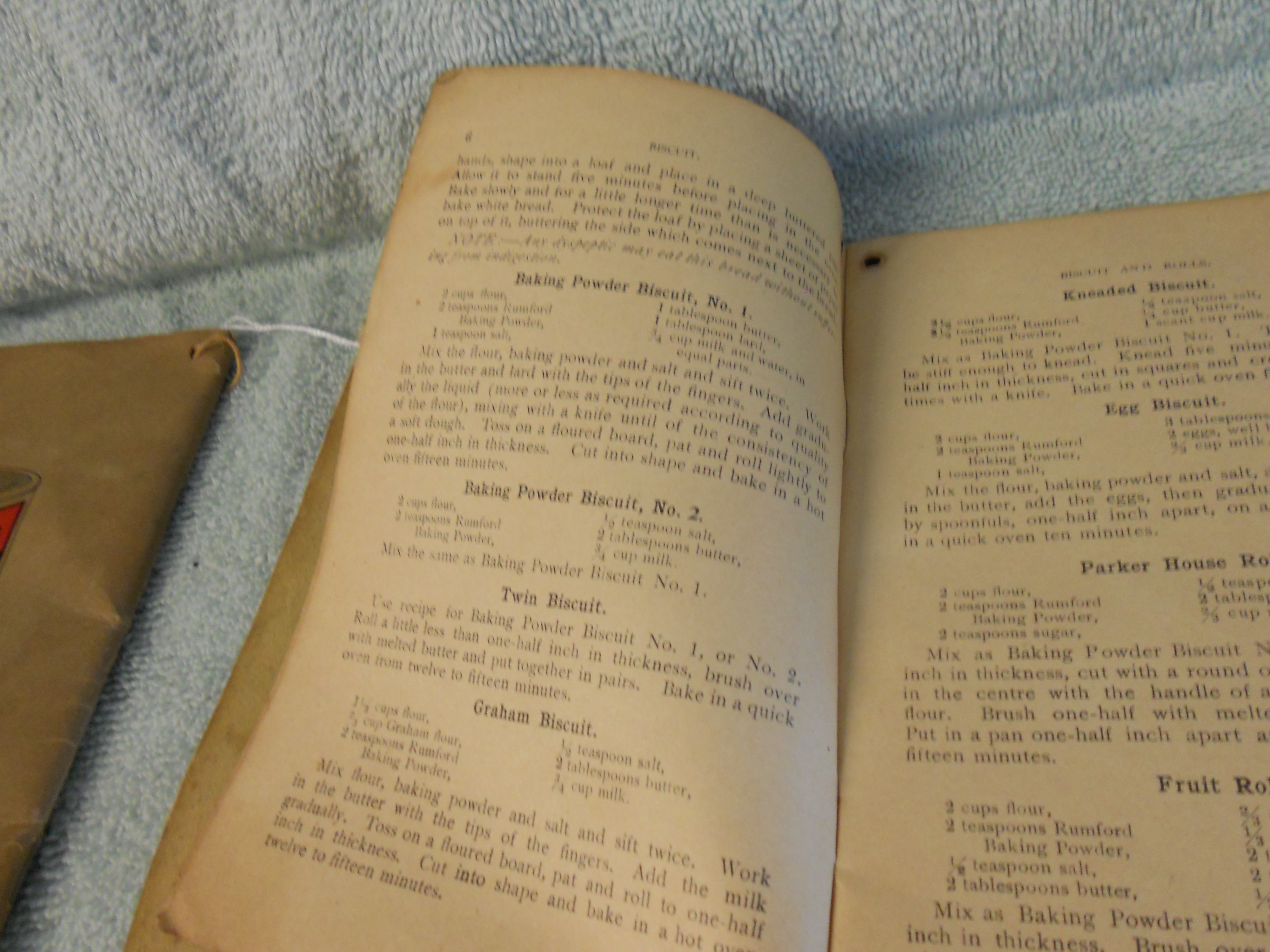 Rumford Management and Cookbooks