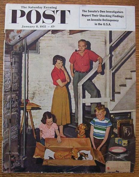 Saturday Evening Post Cover - Falter - January 8, 1955