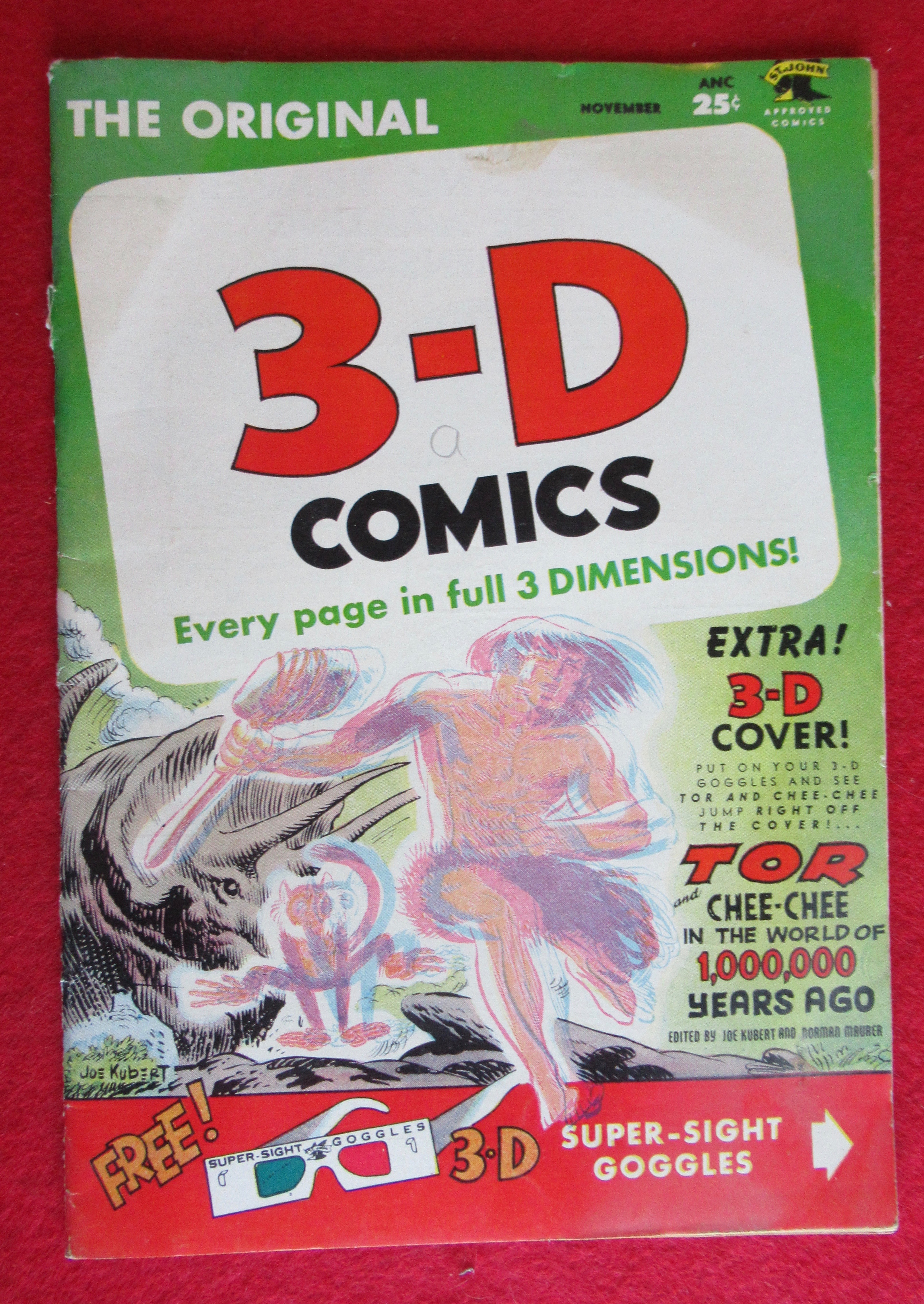 Tor & Chee Chee 3D Comics November 1953 Killer Man