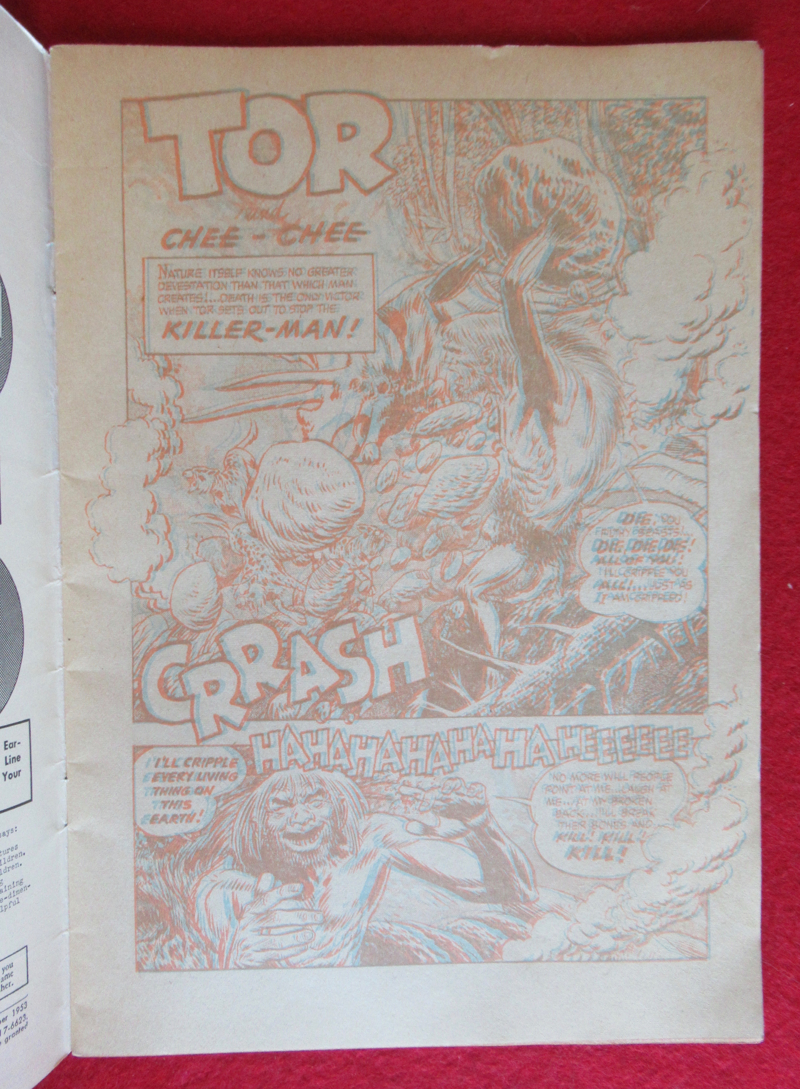 Tor & Chee Chee 3D Comics November 1953 Killer Man