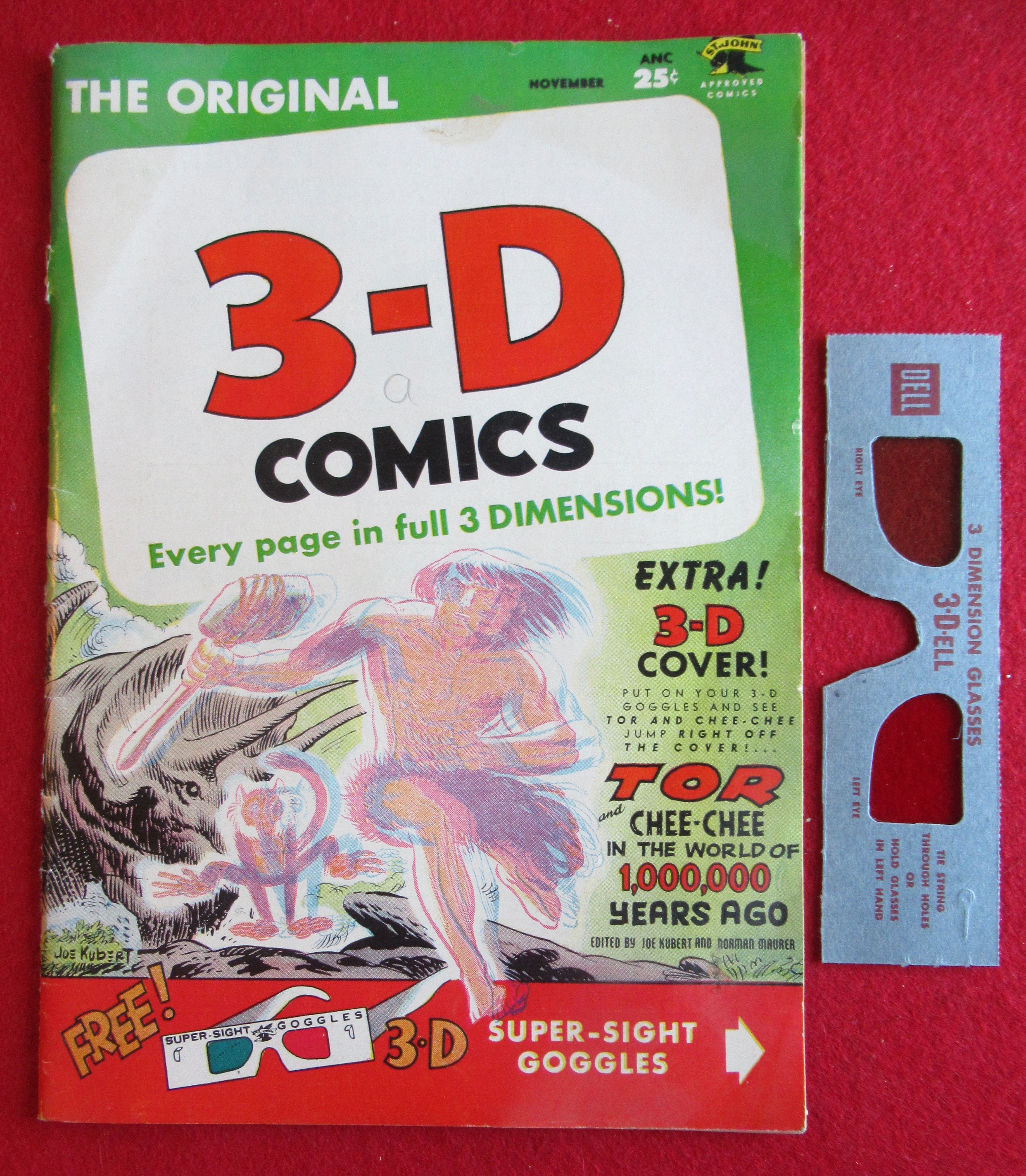 Tor & Chee Chee 3D Comics November 1953 Killer Man
