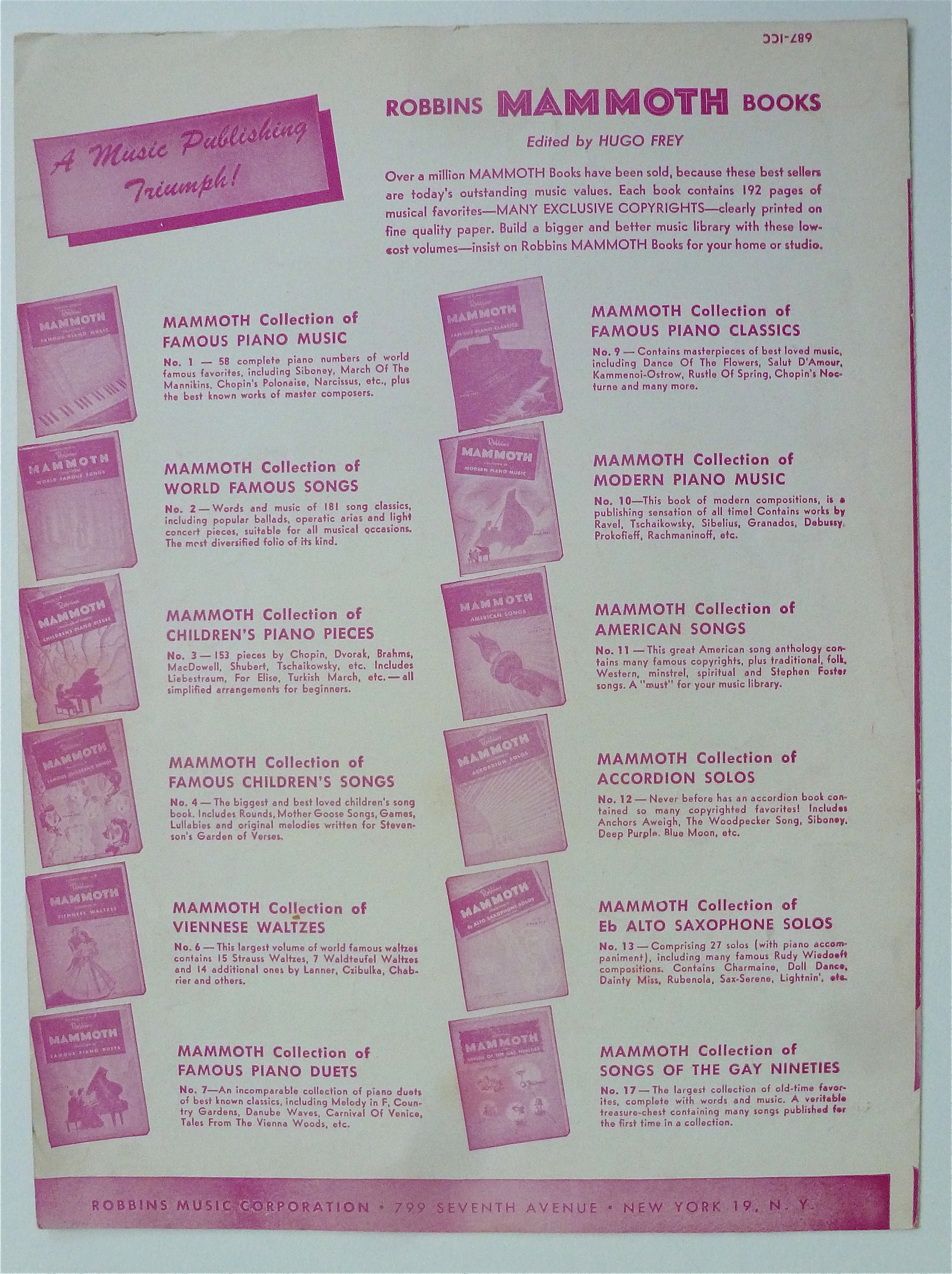 Sheet Music 1949 My One & Only Highland Fling