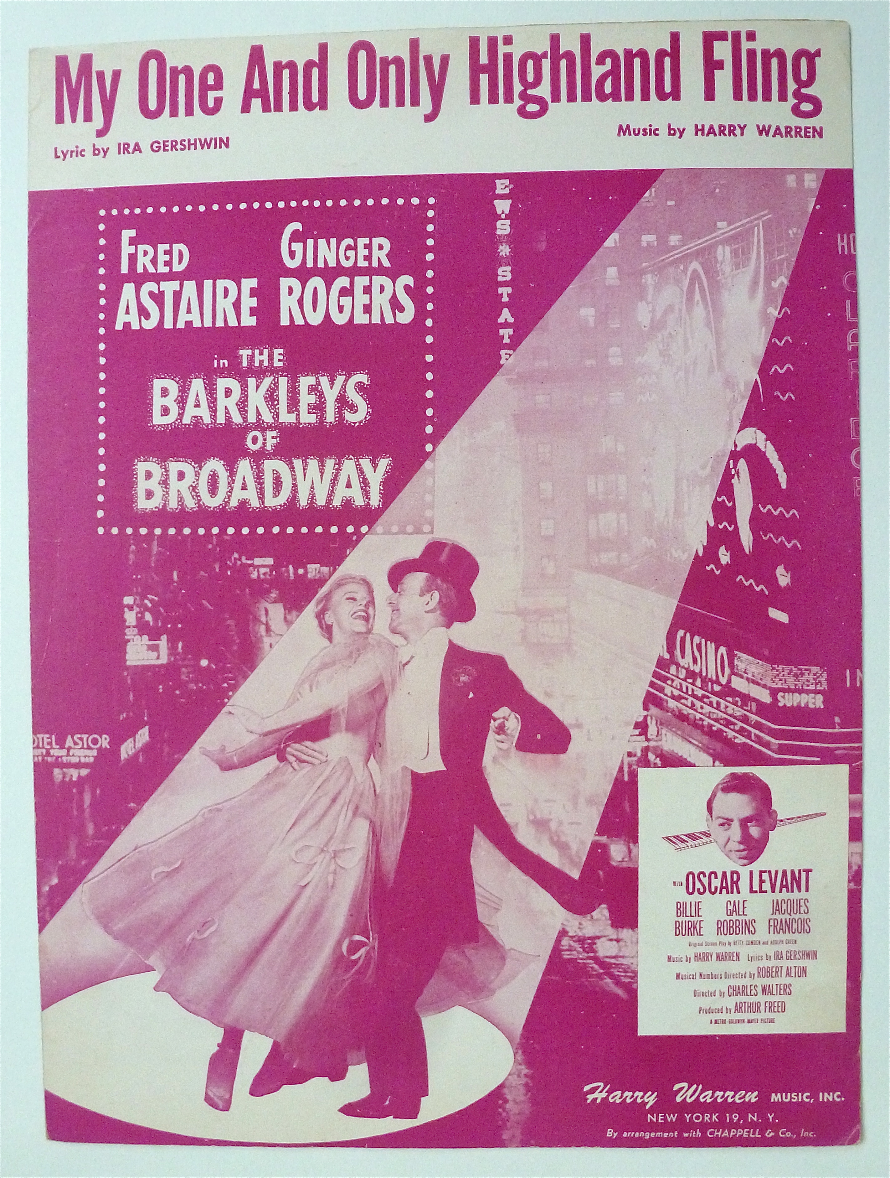 Sheet Music 1949 My One & Only Highland Fling