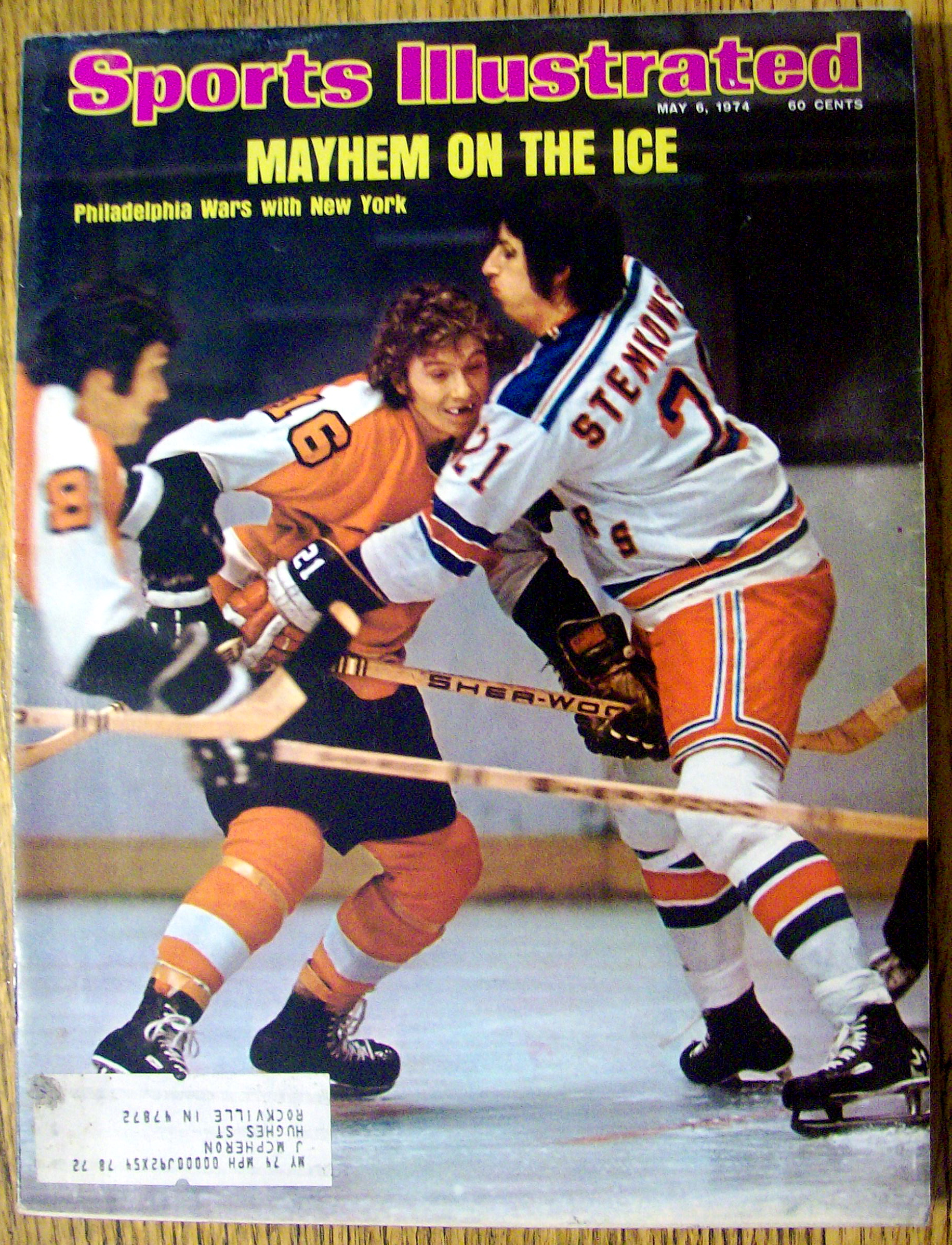 Sports Illustrated Magazine-May 6, 1974-Mayhem On Ice