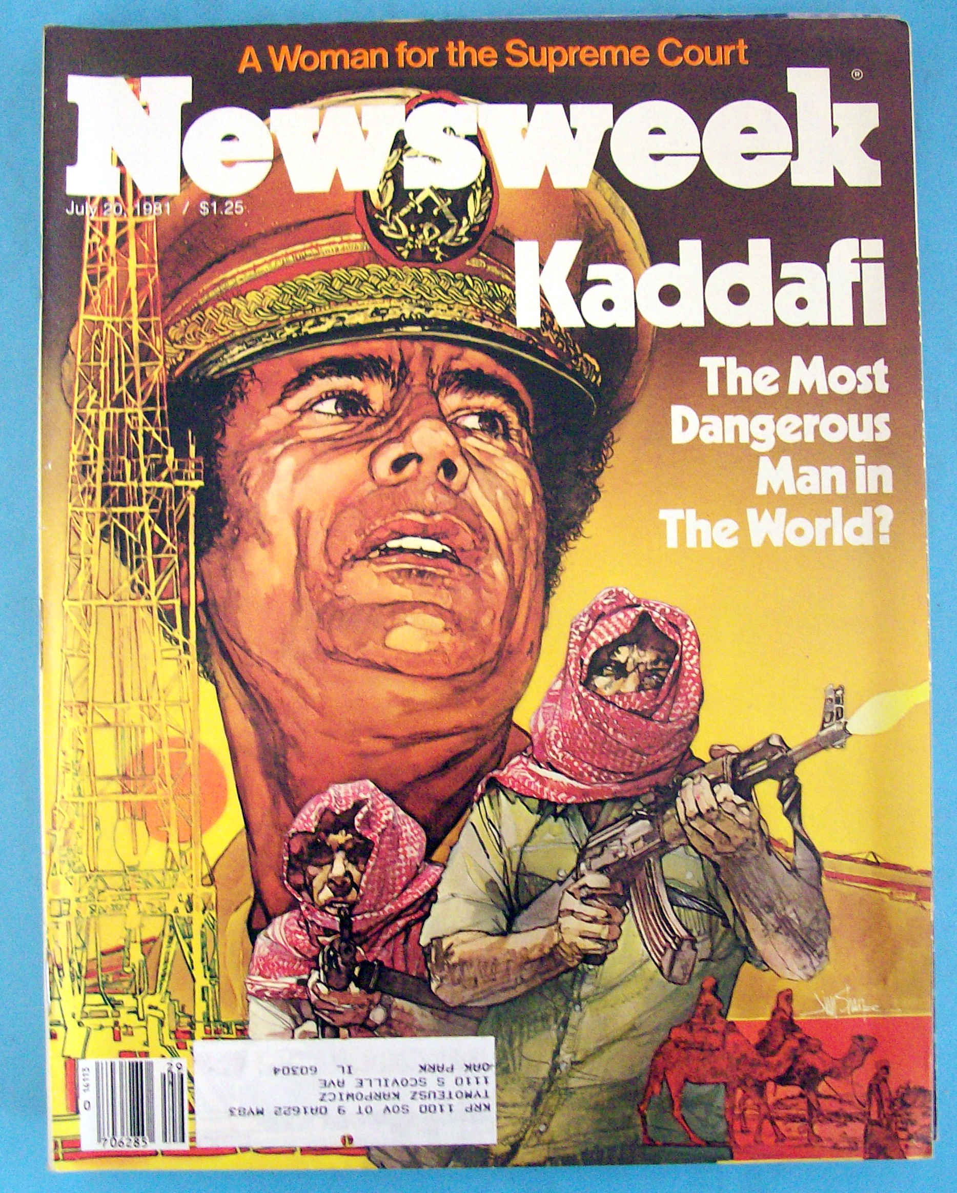 Newsweek Magazine - July 20, 1981 - Kaddafi