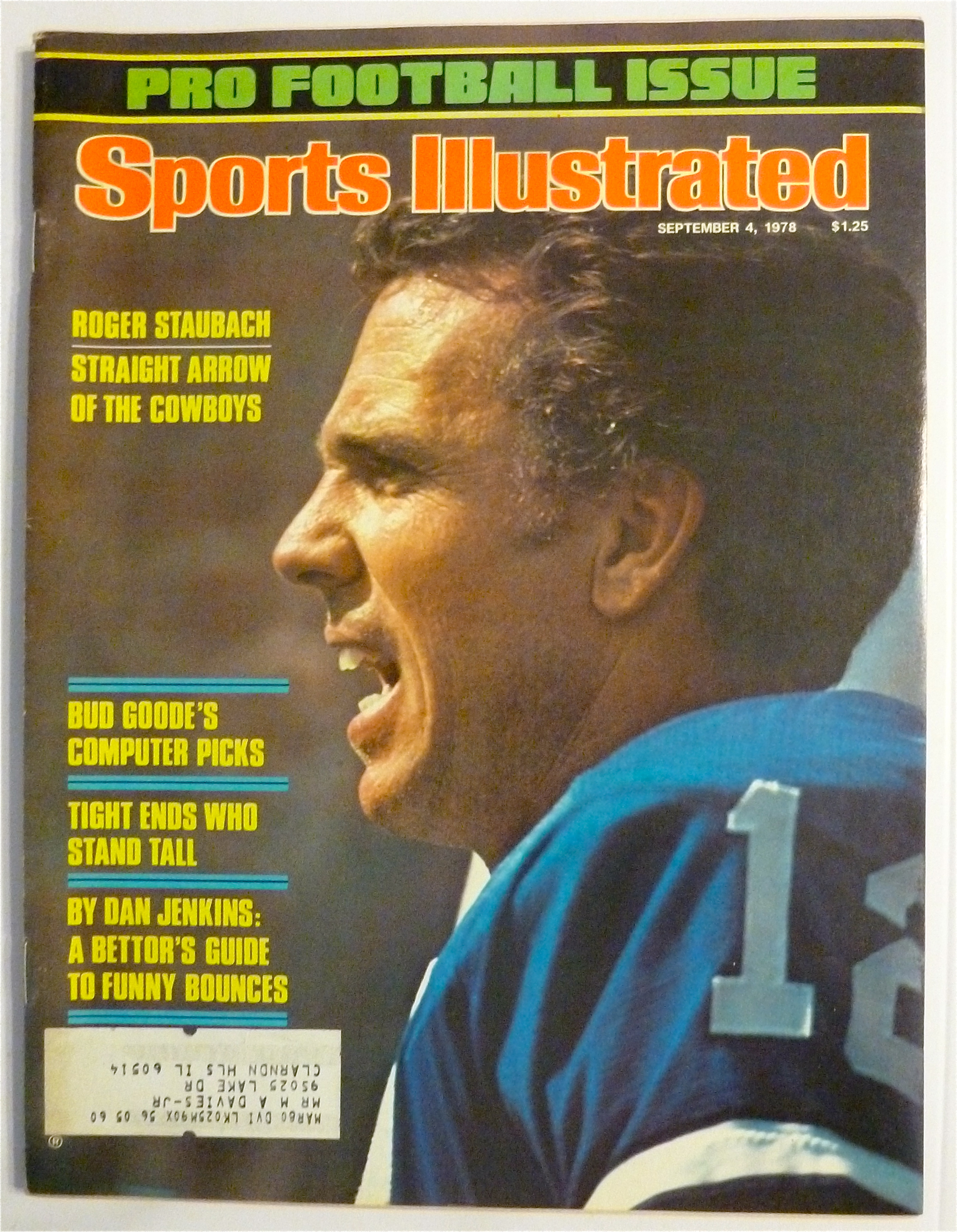 Sports Illustrated Magazine-September 4, 1978-Staubach