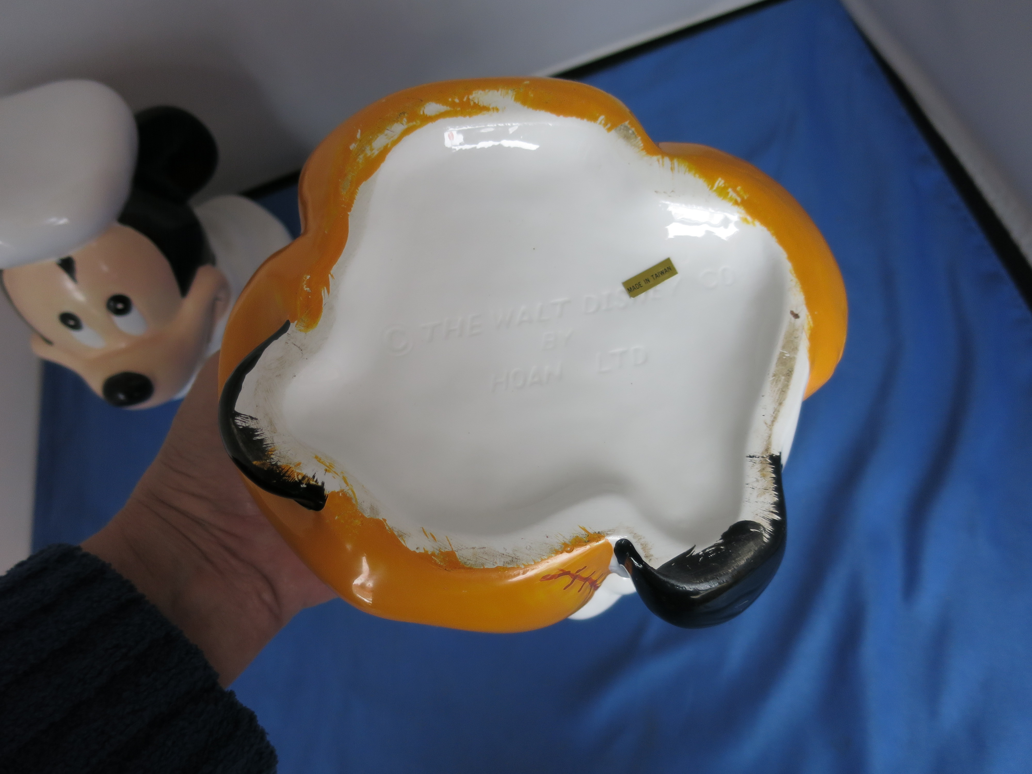 Mickey Mouse with Flour Sak Cookie Jar Disney Hoan