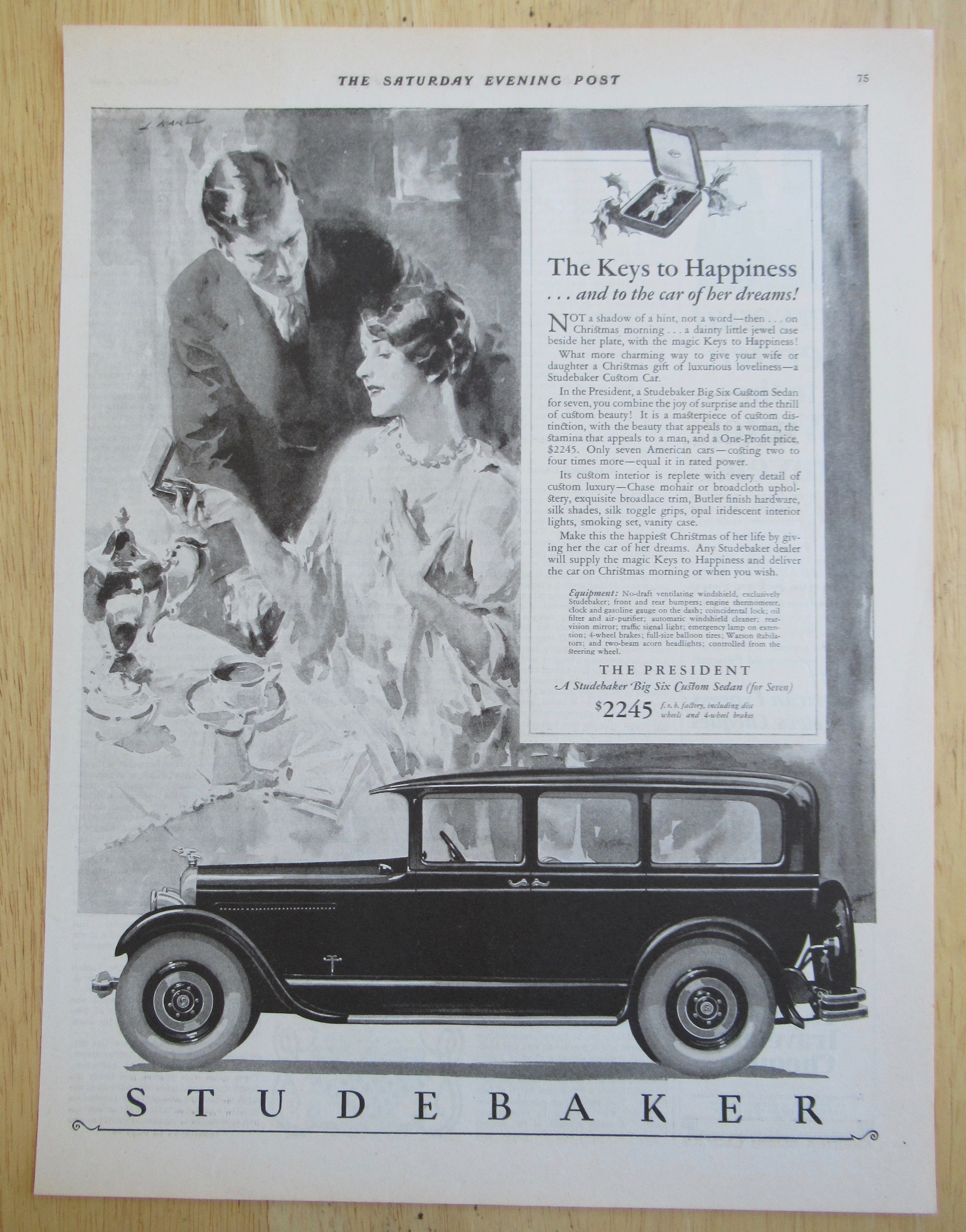 1926 Studebaker with The President