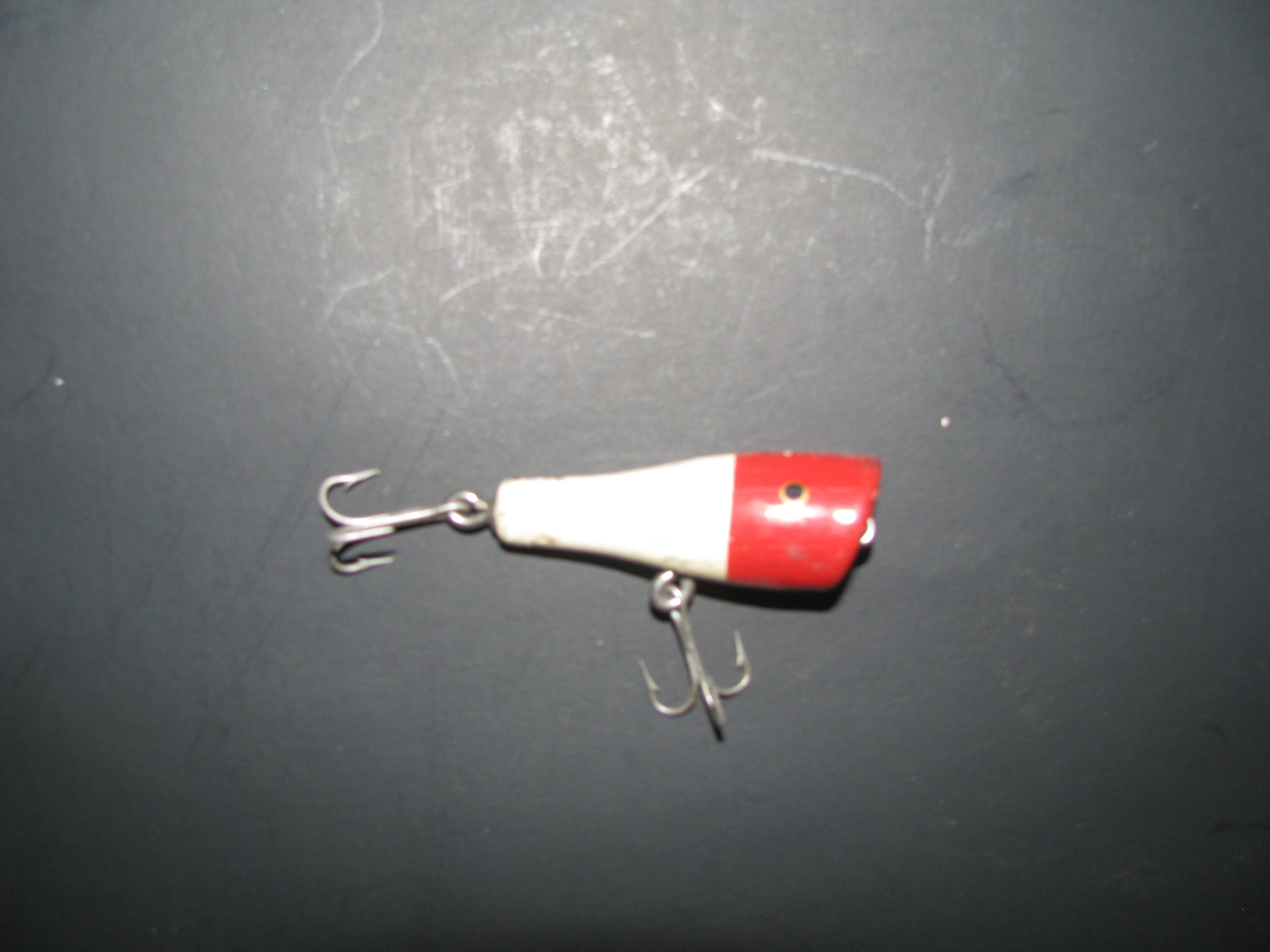 Vintage Red And White Popper