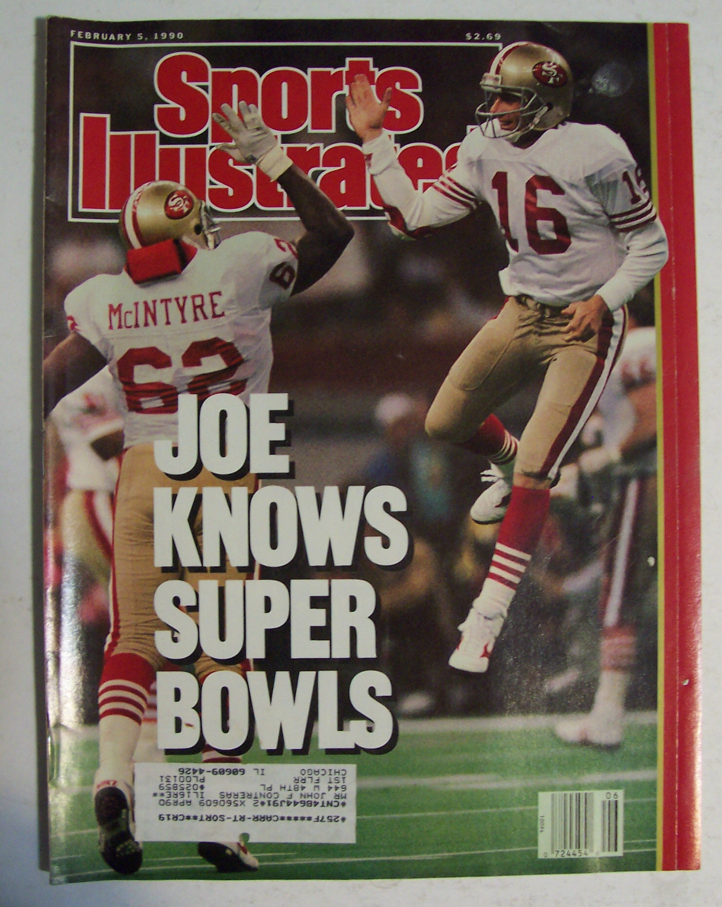 Sports Illustrated Magazine-February 5, 1990-J. Montana