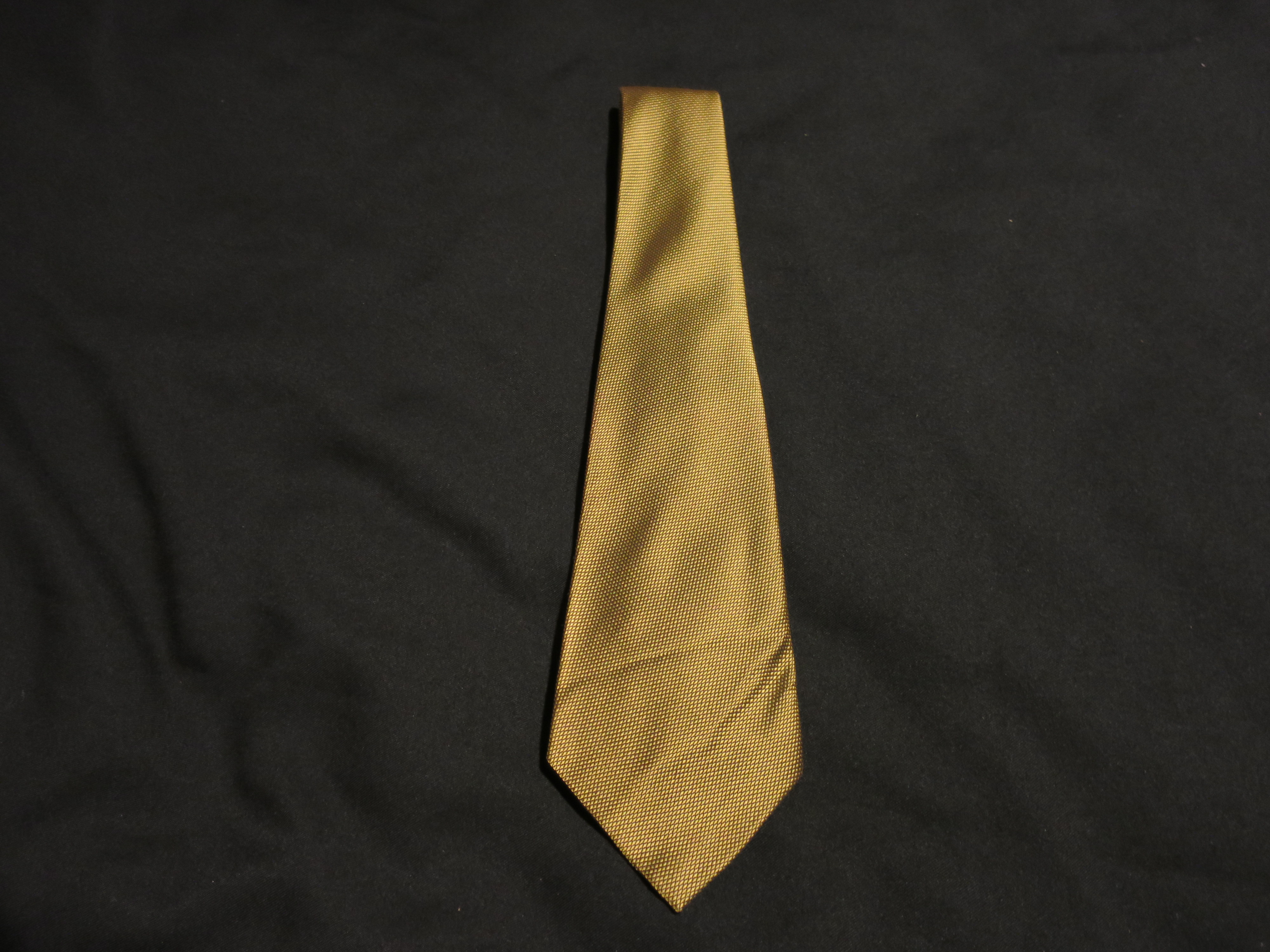 Park Lane Necktie Fire Gold and Black Psychedelic