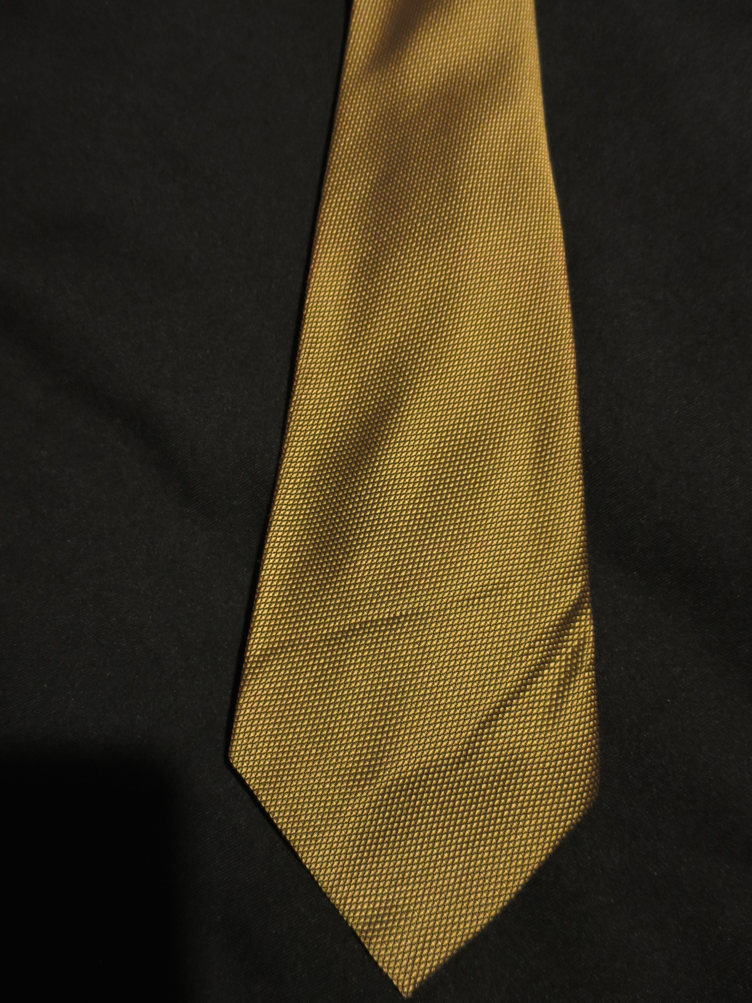 Park Lane Necktie Fire Gold and Black Psychedelic