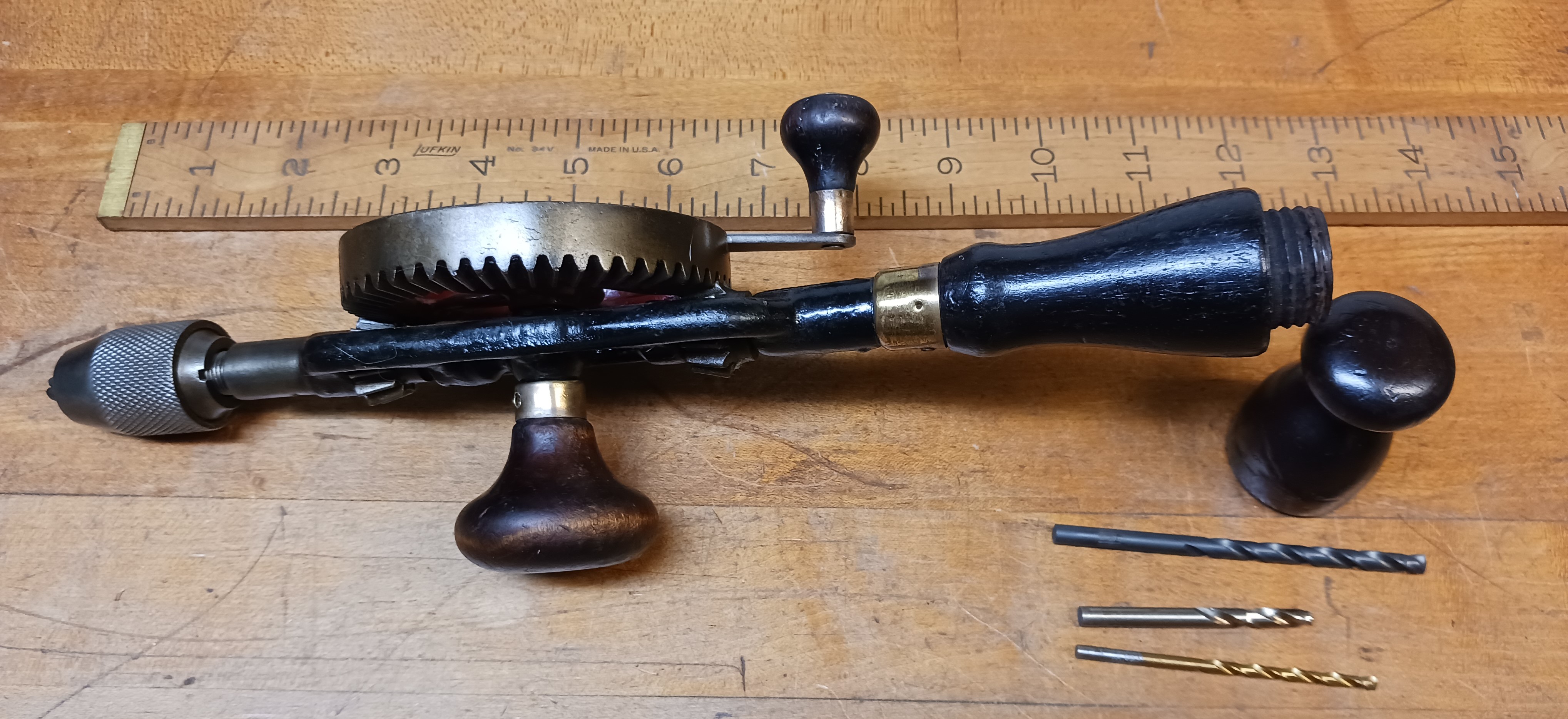 Millers Falls No. 5 Hand Crank Hand Drill Urn Handle