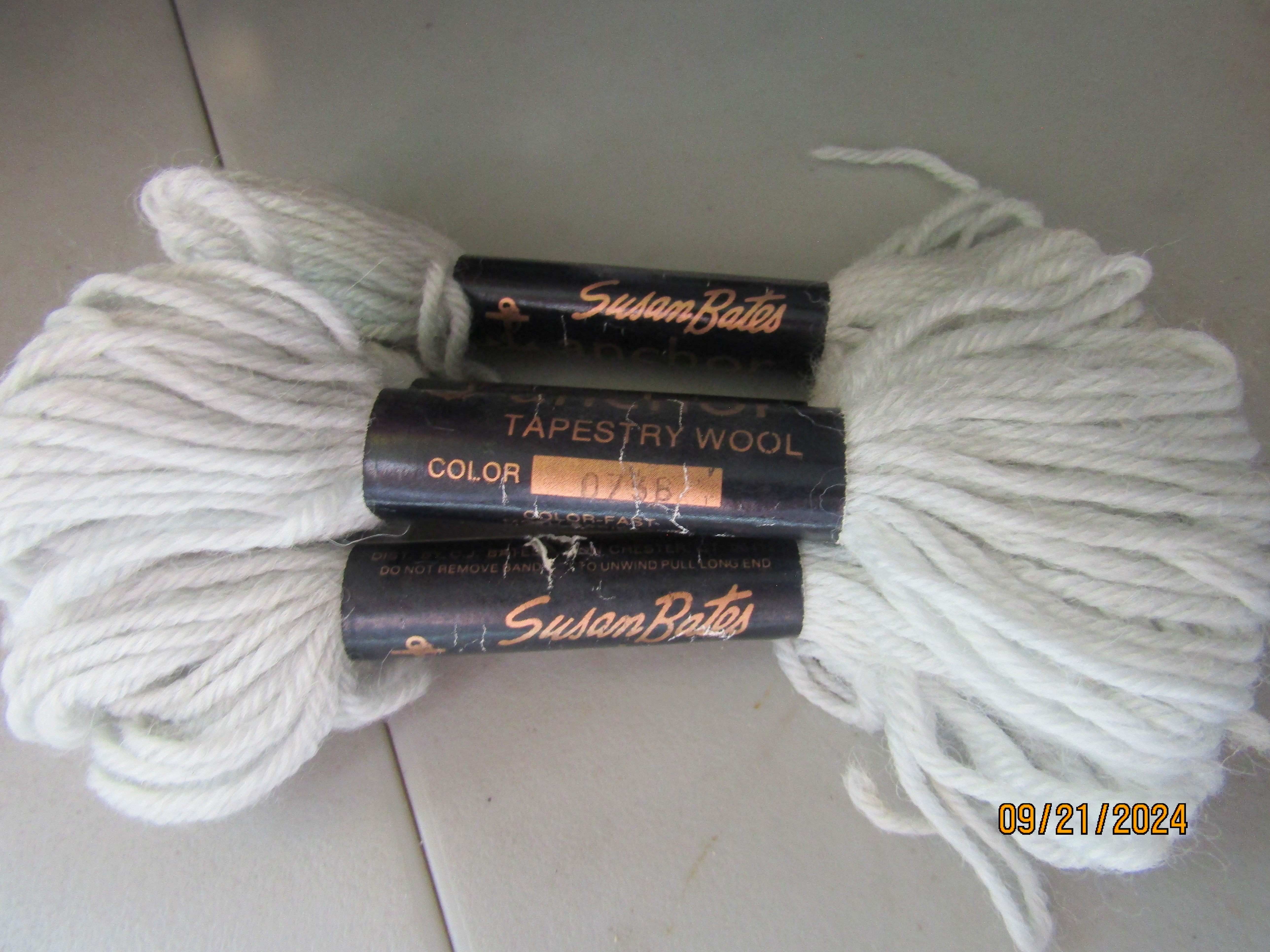 Vintage Susan Bates Anchor Tapestry Wool Color # 0738