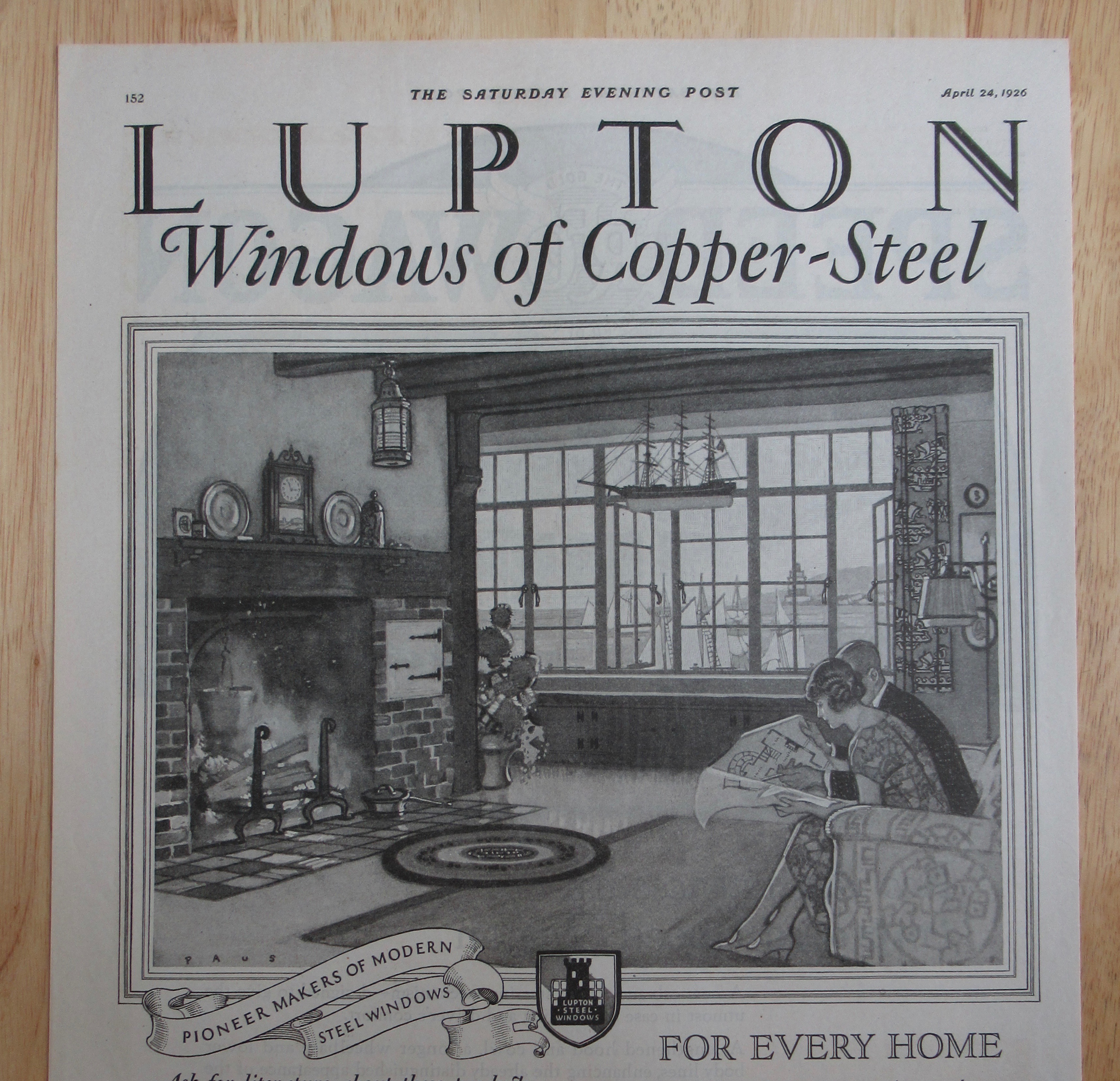 1926 Lupton Windows with Copper Steel Windows
