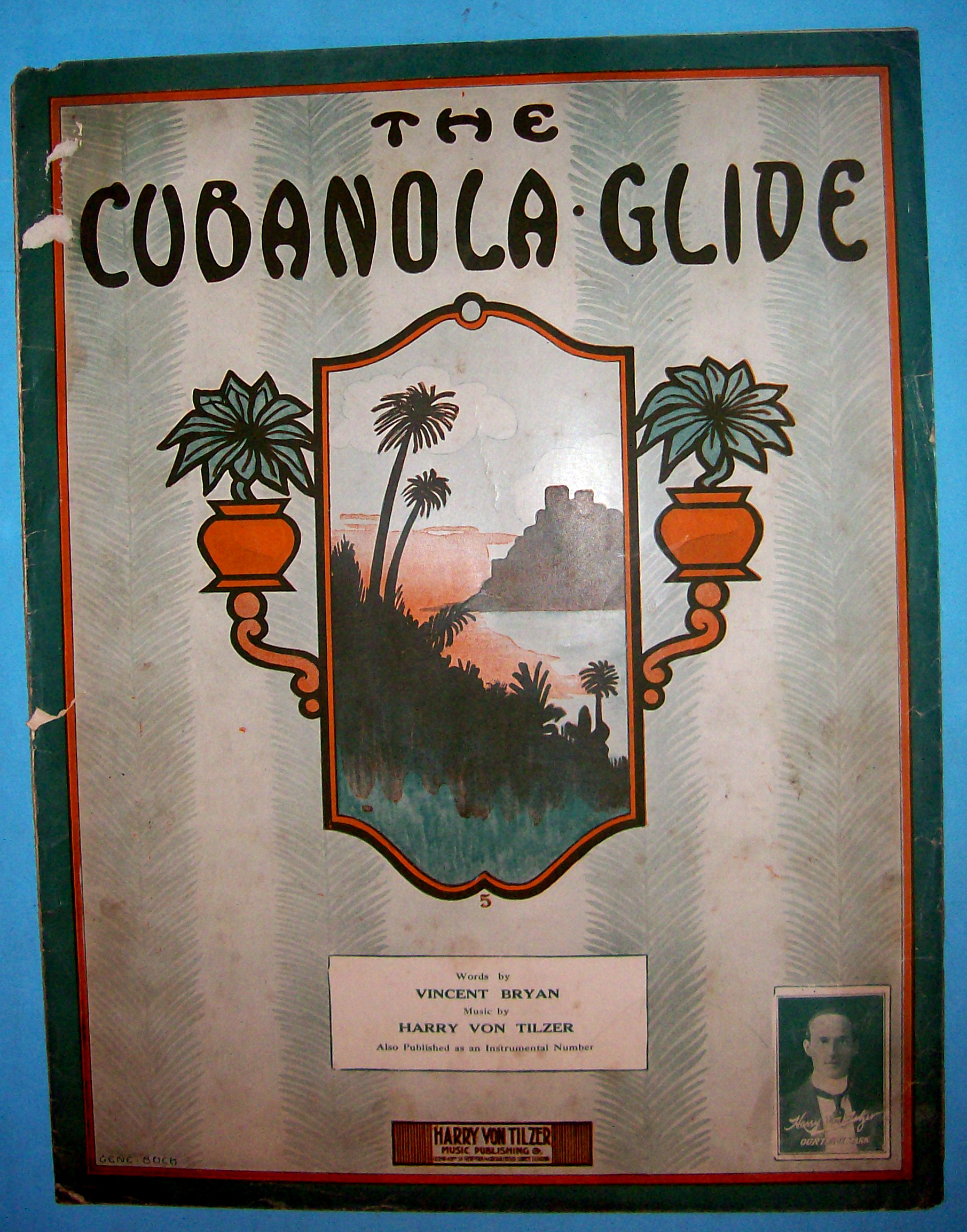 Sheet Music For 1909 The Cubanola Glide